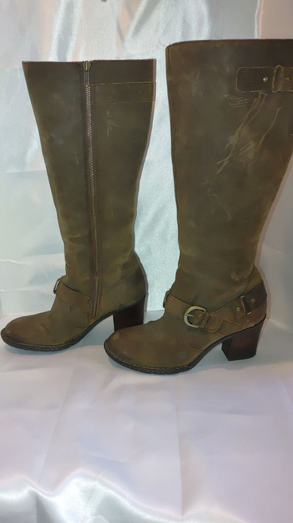 Born Born Leather Boots Size 10 Size US 8 / IT 38 - 3 Thumbnail