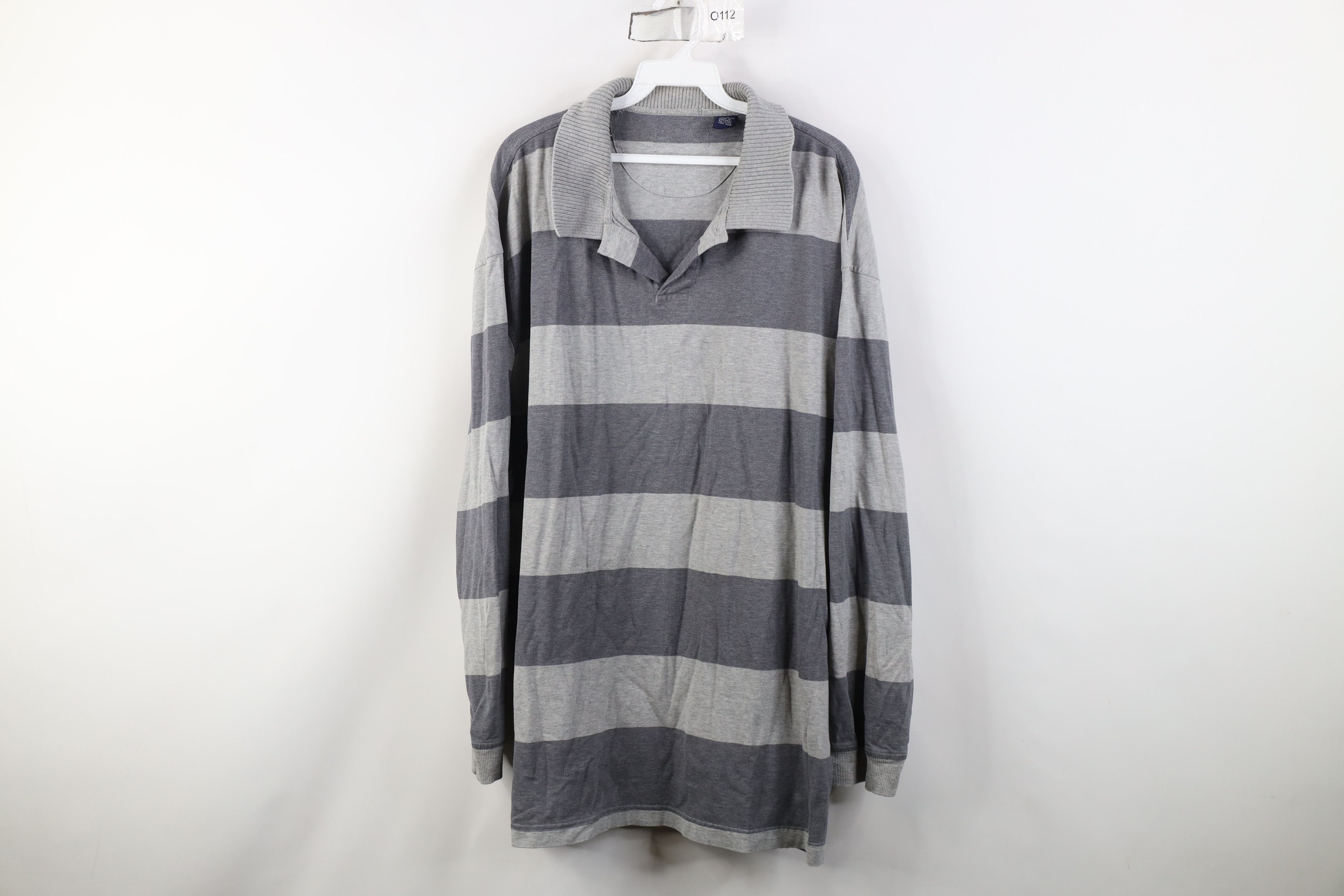 Vintage Vintage 90s Y2K Streetwear Block Long Sleeve Rugby Polo Size US XL / EU 56 / 4 - 1 Thumbnail