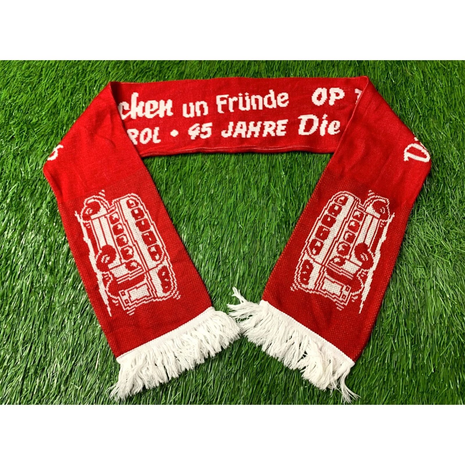 Vintage Official Product Scarf Adult One Size Red White メンズ Size ONE SIZE - 2 Thumbnail