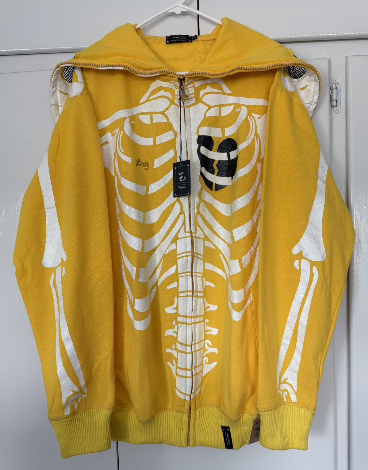 LRG LRG DEAD SERIOUS SKELETON ZIP HOODIE 2006 VINTAGE Y2K BONES Size US XXL / EU 58 / 5 - 3 Thumbnail