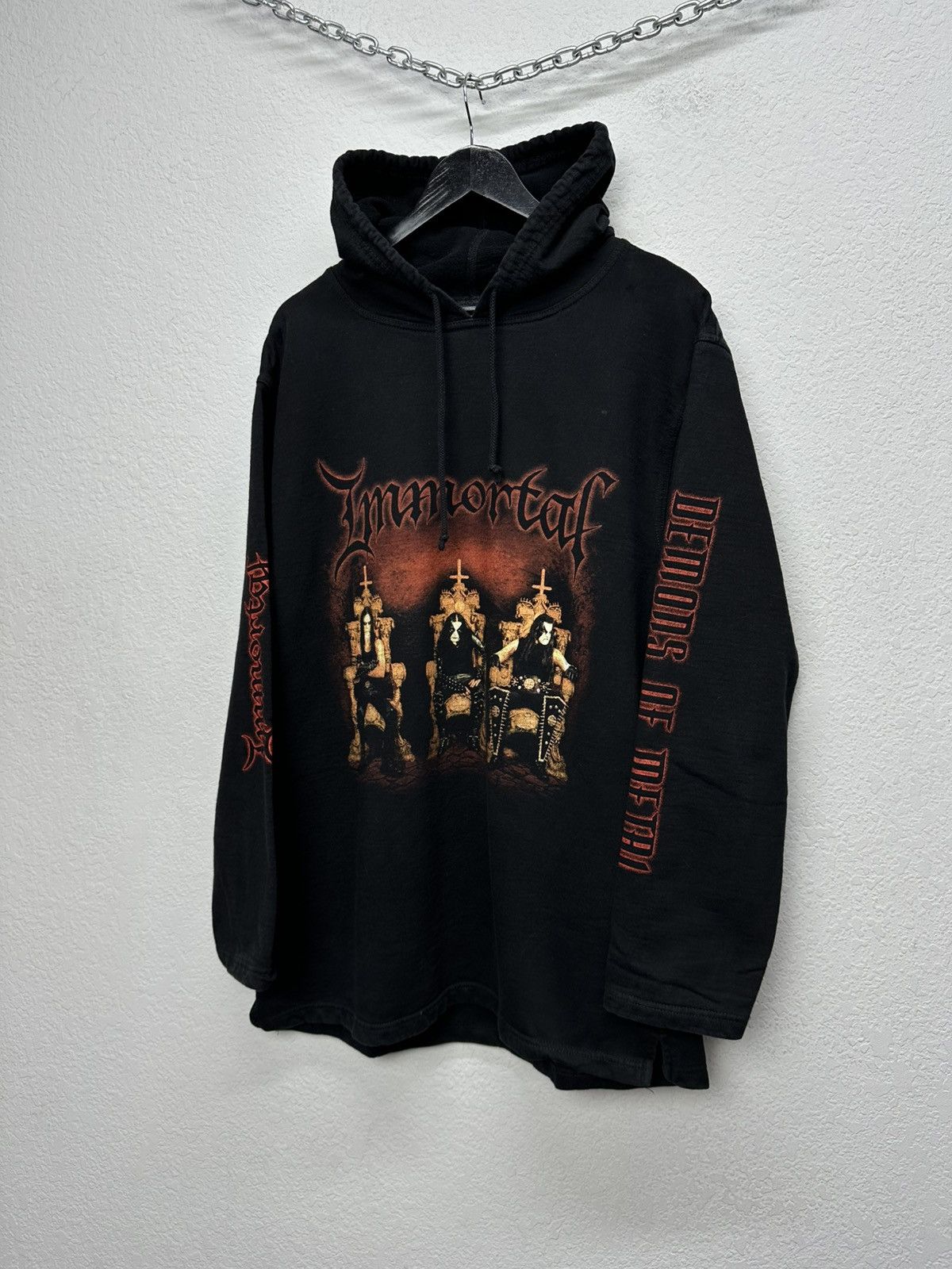 Band Tees Vintage Immortal Demons Of Metal Merch 2000 Hoodie Size US XL / EU 56 / 4 - 3 Thumbnail
