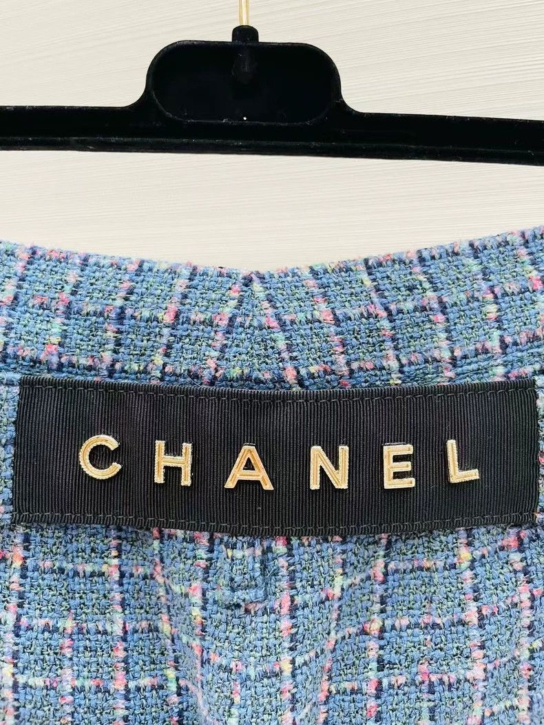 Chanel Chanel Tweed high-waisted straight trousers Nextarrow-2505 Size 42" / US 20 - 3 Thumbnail