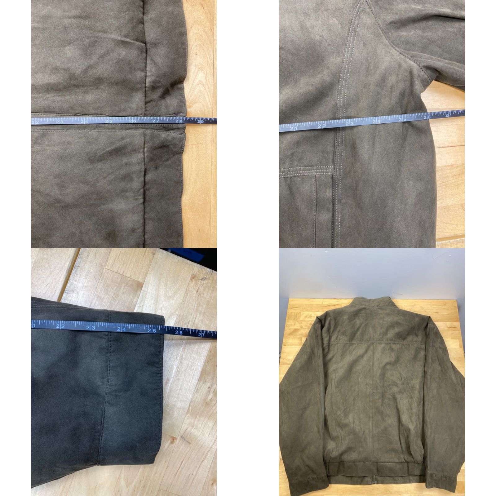 Weatherproof Weatherproof Mens Jacket 2XL Brown Faux Suede Full Zip 100% Polyester #6648 Size US XXL / EU 58 / 5 - 8 Thumbnail
