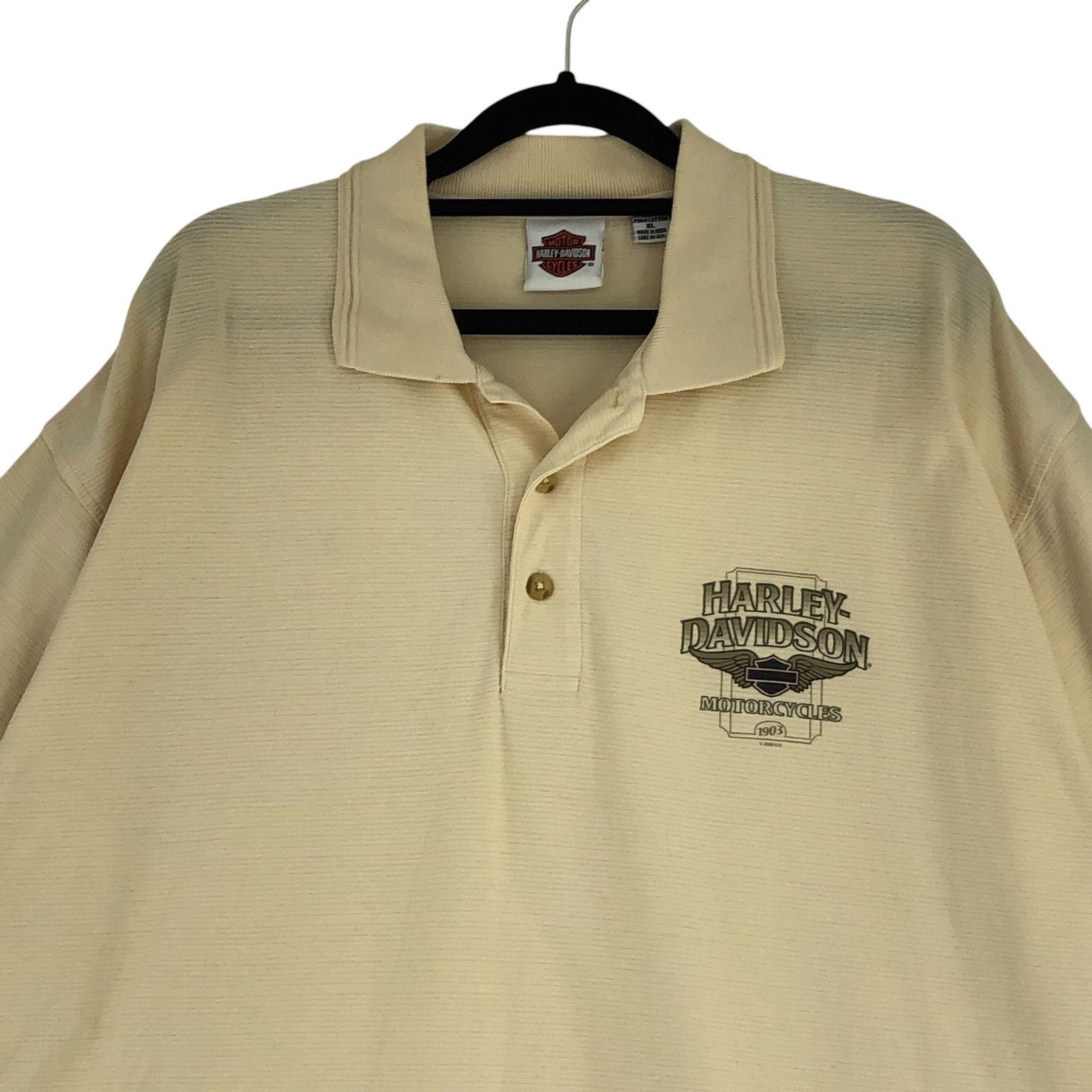 Harley Davidson Harley-Davidson Polo Shirt XL Longhorn Grand Prairie TX Size US XL / EU 56 / 4 - 2 Thumbnail
