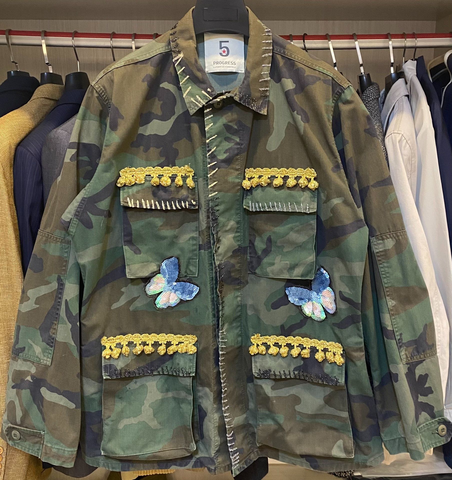 Vintage Italy 5 PROGRESS BDO Jungle Camo Jacket Size US M / EU 48-50 / 2 - 1 Thumbnail