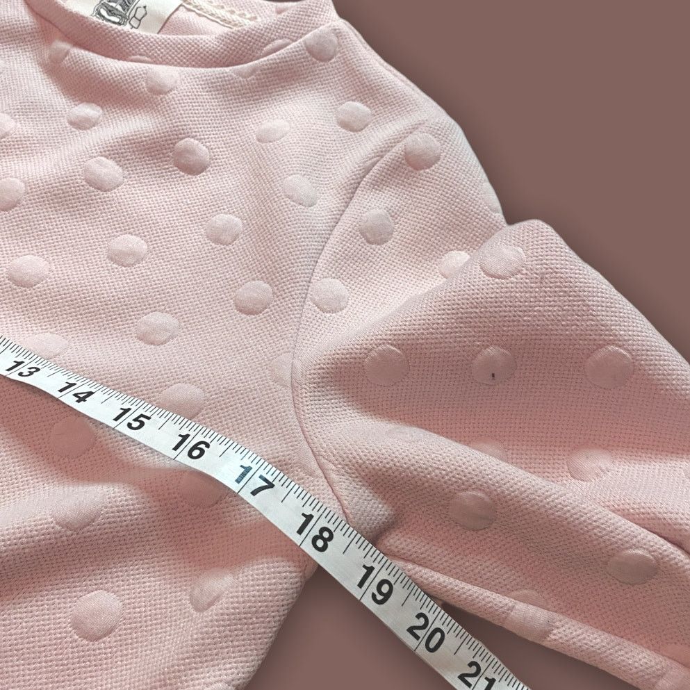 Anthropologie Lili's Closet Anthropologie Baby Pink Polka Dot Sweater XS Size XS / US 0-2 / IT 36-38 - 6 Thumbnail