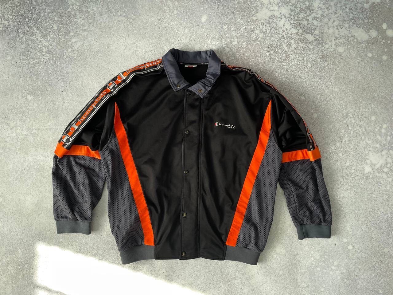 Champion × Vintage Vintage Champion USA Retro Track Jacket Big Logo Y2K Rare Size US L / EU 52-54 / 3 - 1 Thumbnail