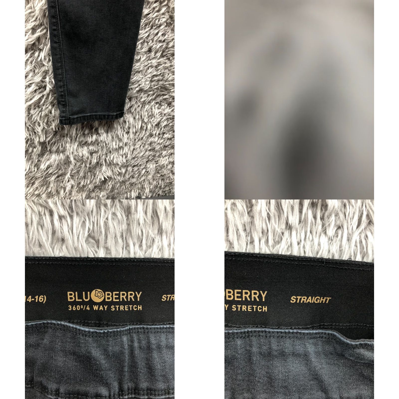 Vintage BluBerry Jeans Slim Straight BluBerry Womens Size L Mid Rise Stretch Denim Blue 5-Pocket Regular 28 in Waist 29 in Inseam Size 36" / US 14 / IT 50 - 8 Thumbnail