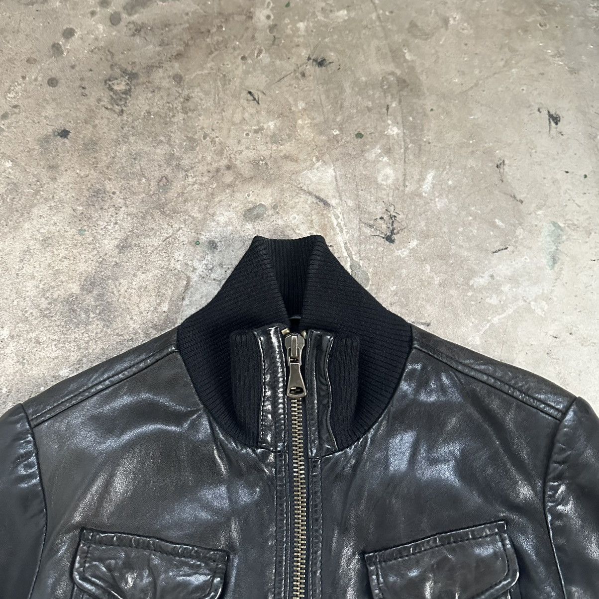Armani Armani Jeans Vintage Vera pelle Leather Jacket Size XS / US 0-2 / IT 36-38 - 5 Thumbnail