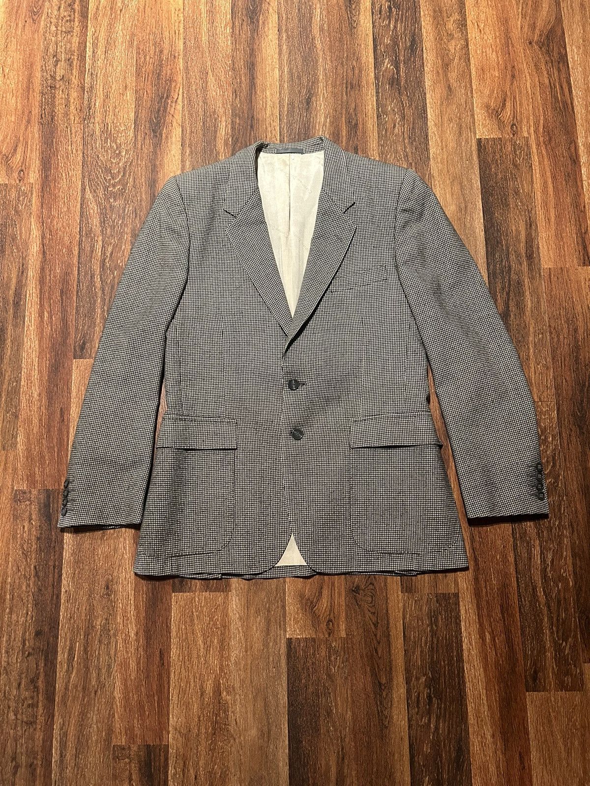 Christian Dior Monsieur Christian Dior Monsieur Mens Wool Tweed Blazer Size 34S - 1 Thumbnail