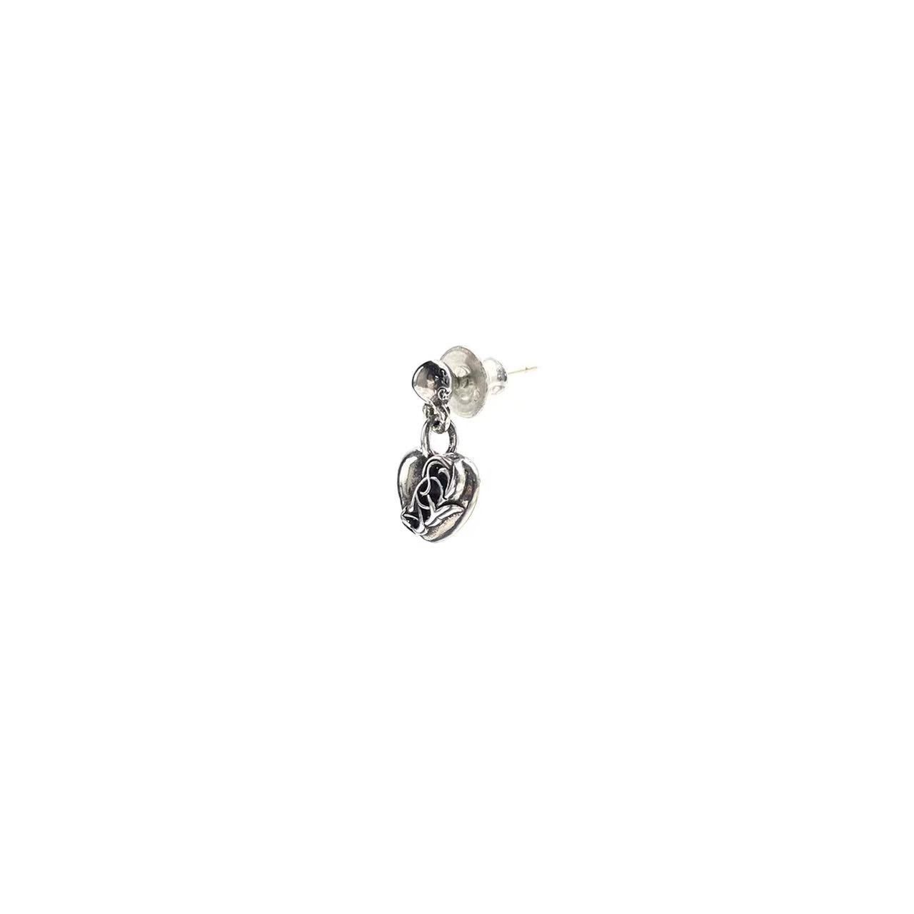 Chrome Hearts Chrome Hearts Silver Vine Heart Earring Ear Drop Size ONE SIZE - 3 Thumbnail