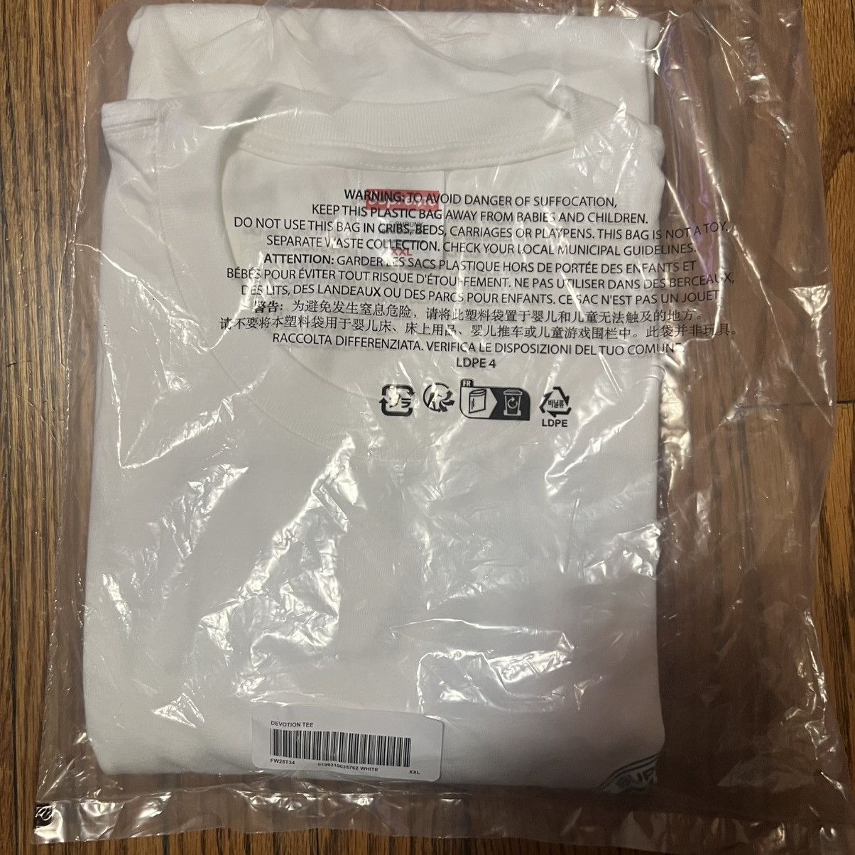 Supreme In-hand Supreme Devotion Tee White Size: XXL Size US XXL / EU 58 / 5 - 4 Thumbnail