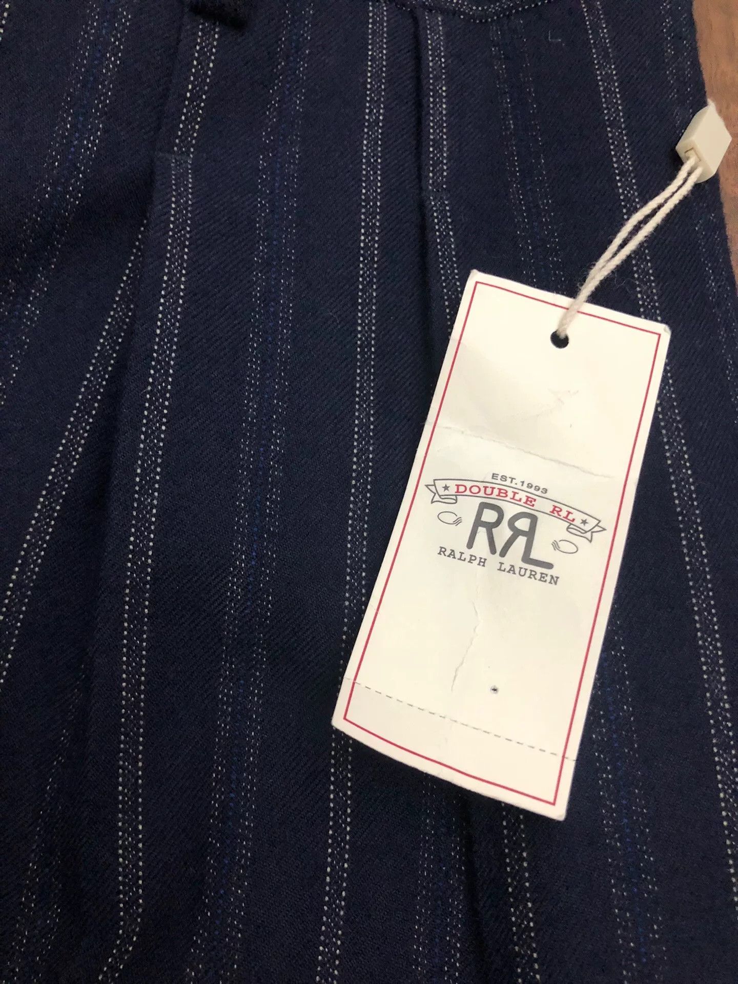 RRL Ralph Lauren 2018 RRL 1900S Striped Wool Pants Size US 32 / EU 48 - 4 Thumbnail