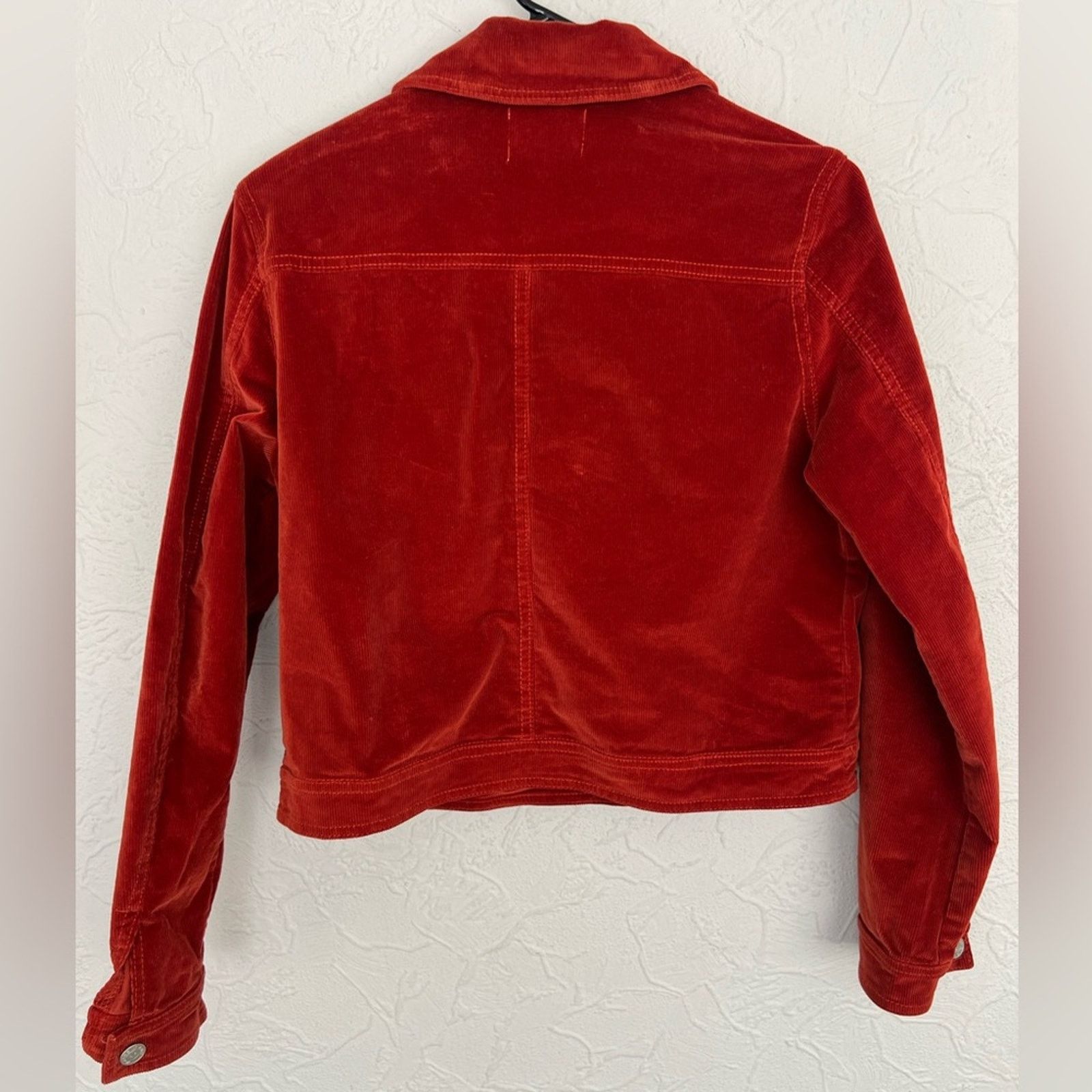 Other Vigoss Corduroy Jacket Womens Burnt Orange Cropped NICE Size S / US 4 / IT 40 - 2 Thumbnail