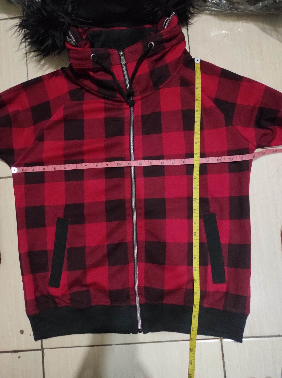 Other Double Focus palid tartan zip fur hoodie ifsix LGB style Size US L / EU 52-54 / 3 - 13 Thumbnail
