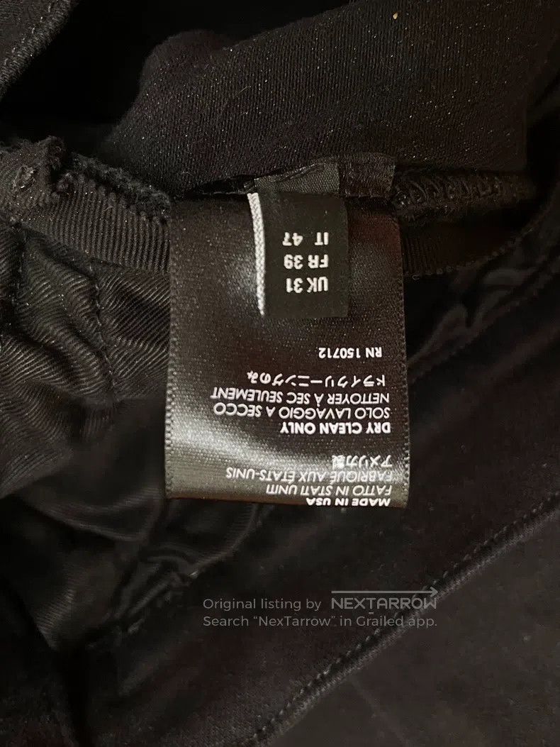 Amiri Amiri Black Ripped Patch Leather Denim Pants Size US 31 - 5 Thumbnail