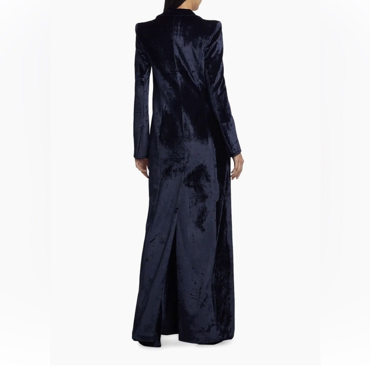 Galvan Galvan London Crushed Velvet Floor-Length Coat Size S / US 4 / IT 40 - 2 Thumbnail