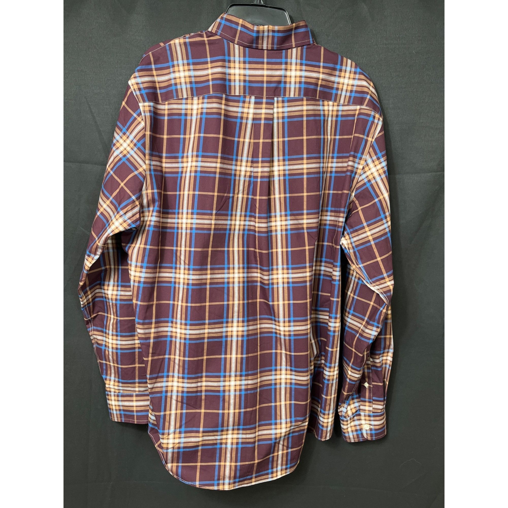 Lands' End Lands End SKU 7608 Mens Button Down Plaid Shirt Size XL Size US XL / EU 56 / 4 - 2 Thumbnail