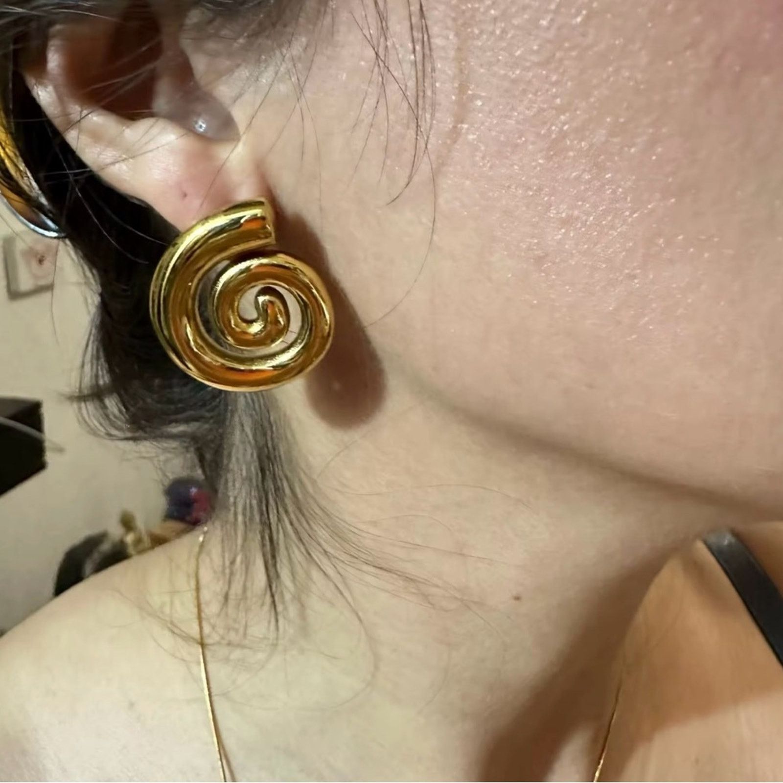 Other Stainless Steel Conch Geometric Stud Earrings Snail Stud Size ONE SIZE - 5 Thumbnail