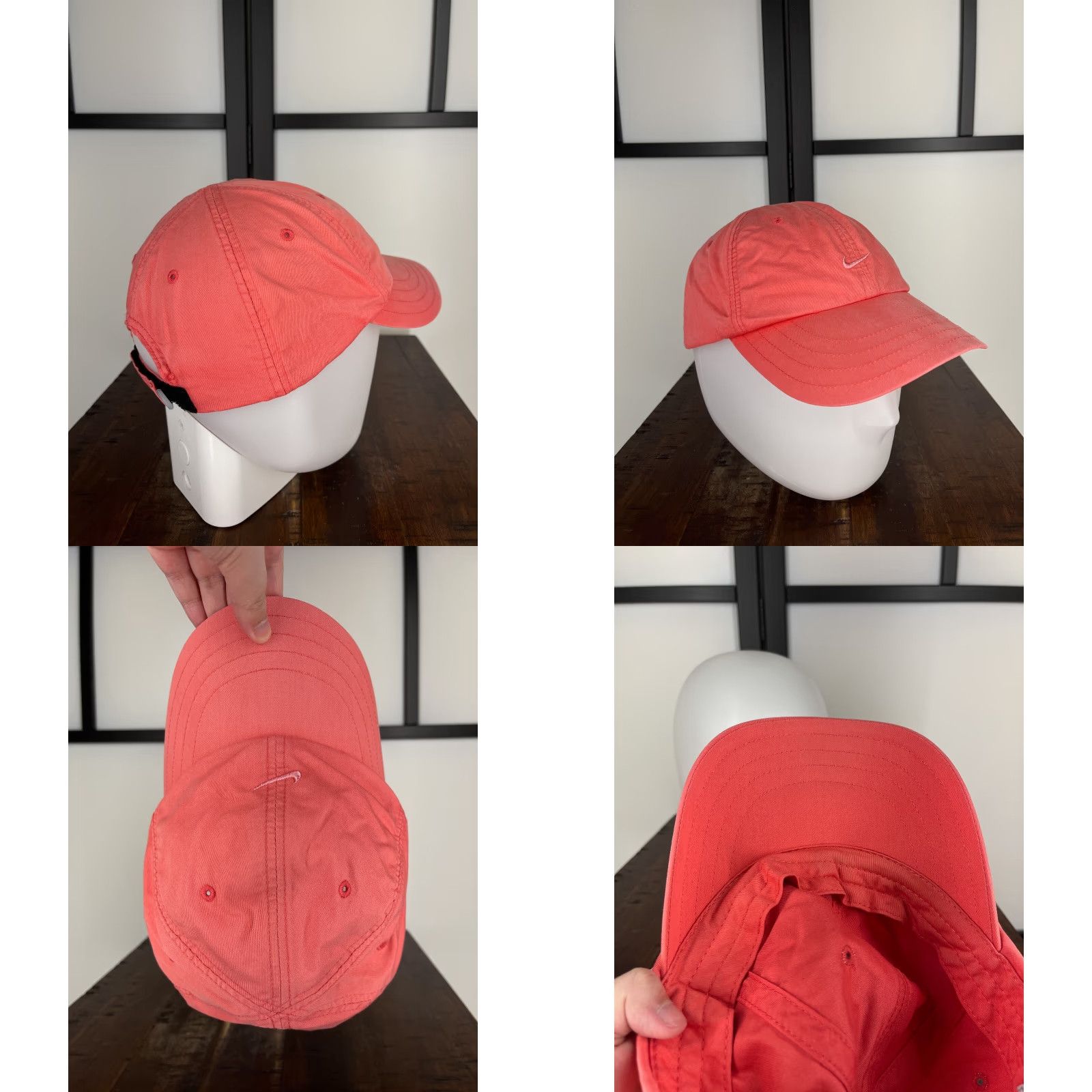 Nike Nike Hat Cap Strap Back Adult One Size Pink Swoosh Logo Cotton Polyester Golf Outdoor Size ONE SIZE - 8 Thumbnail