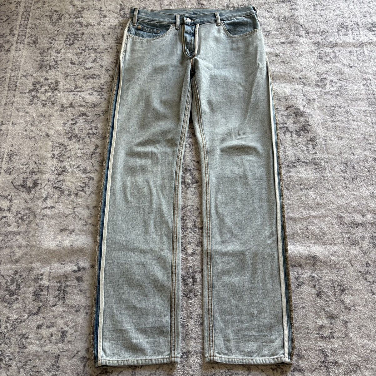 Helmut Lang Helmut Lang Reversible Inside Out Denim Jeans Blue | Size 30 Size US 30 / EU 46 - 1 Thumbnail
