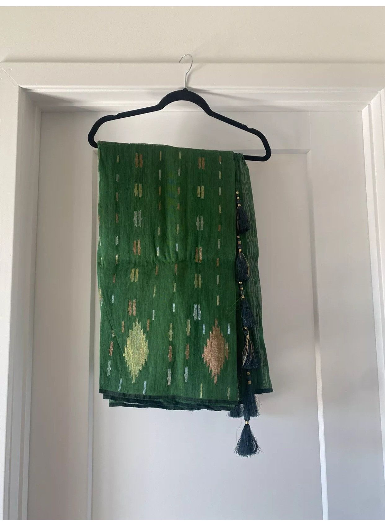 Other Indian Bollywood Saree Jamdani Dhakai 2pc Green saree Size ONE SIZE - 3 Thumbnail
