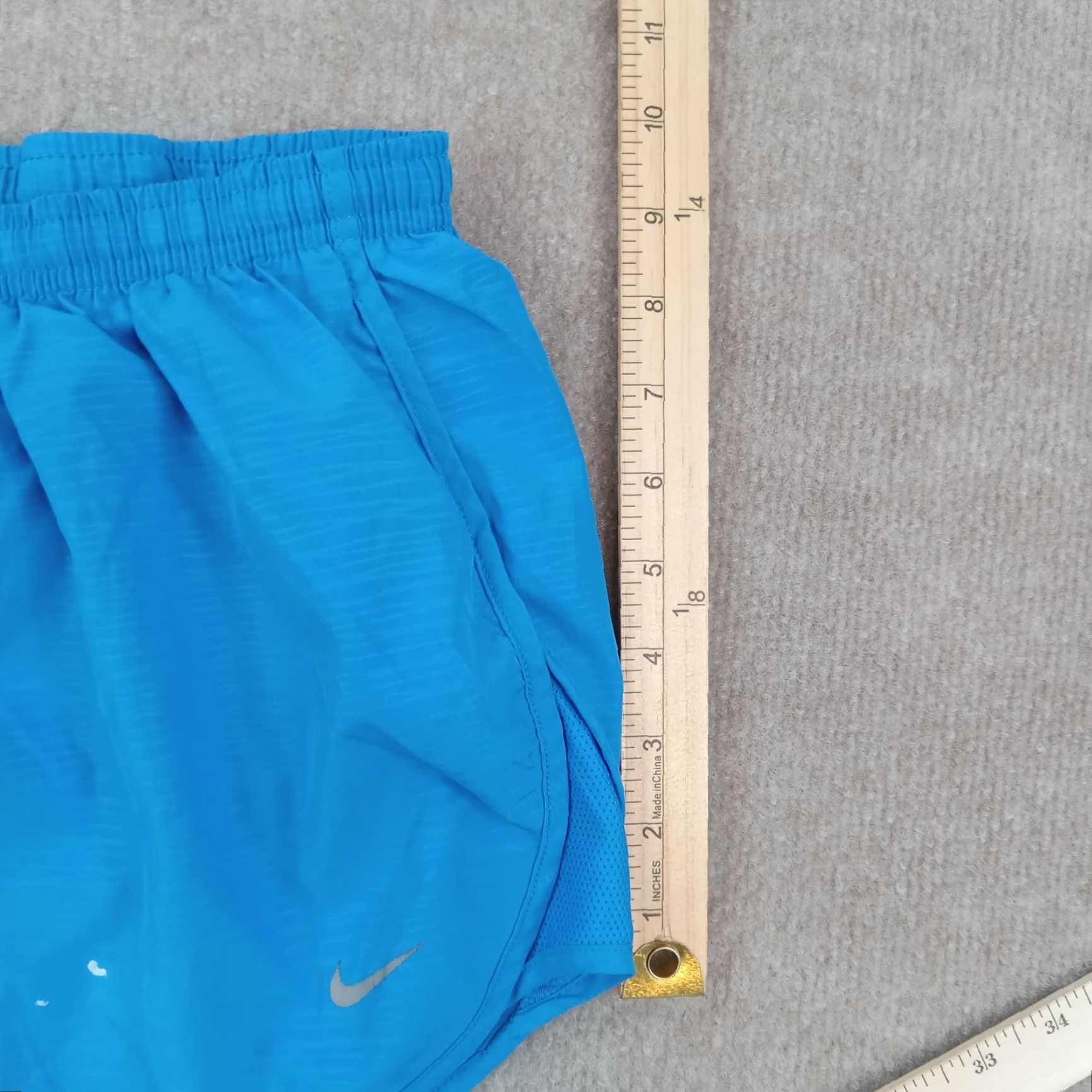 Nike Nike Shorts Womens Large Blue Dri Fit Lined Elastic Waist Drawstring Running Size 30" / US 8 / IT 44 - 4 Thumbnail
