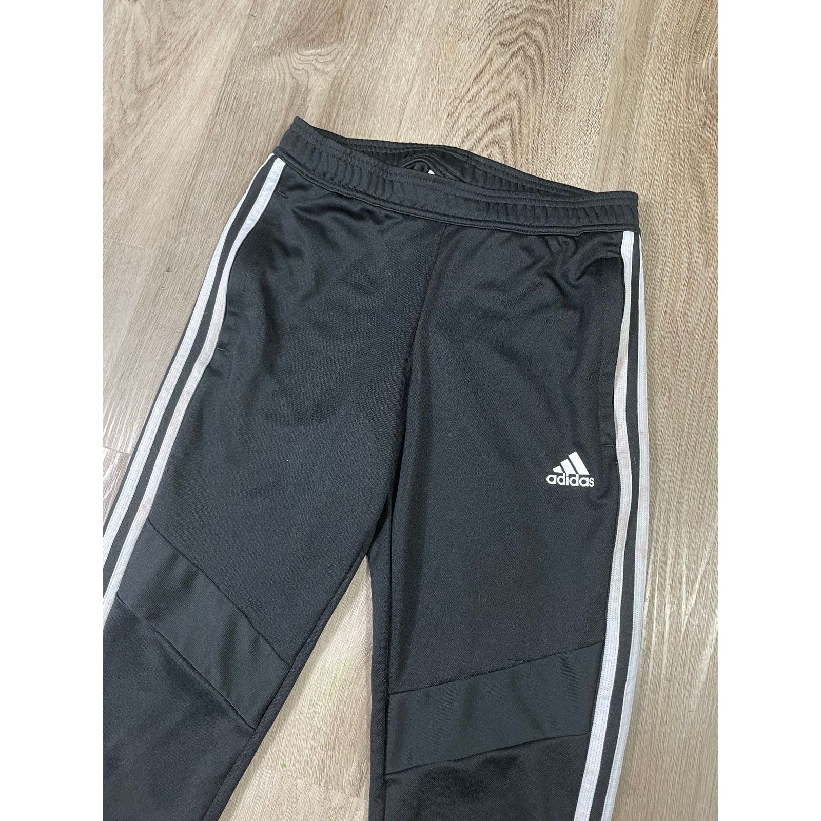 Adidas Adidas Women’s Black 3-Stripes Track Pants XS Tapered Size 26" / US 2 / IT 38 - 3 Thumbnail