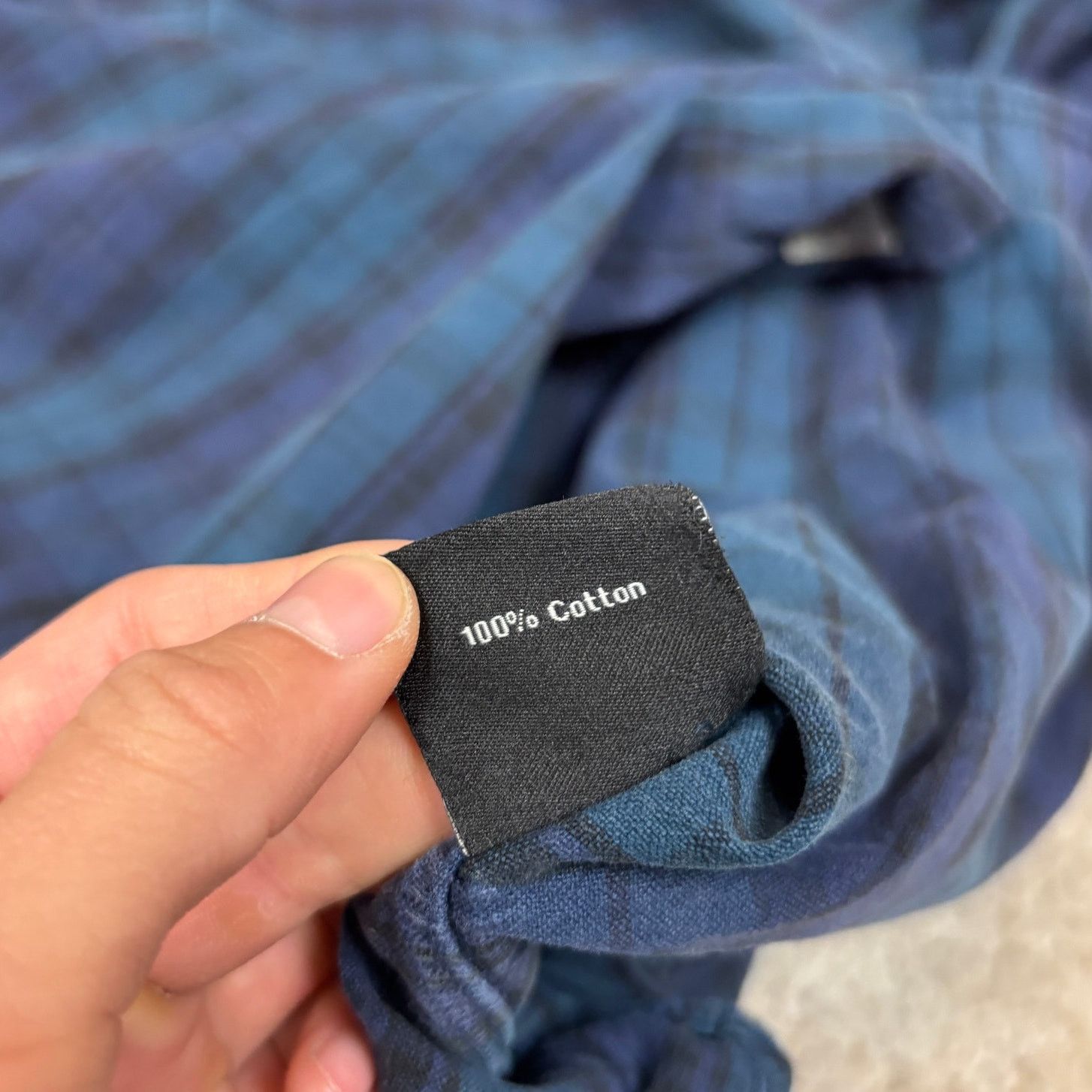 Todd Snyder Todd Snyder One Pocket Blue Plaid Flannel Shirt Men's XL Size US XL / EU 56 / 4 - 8 Thumbnail