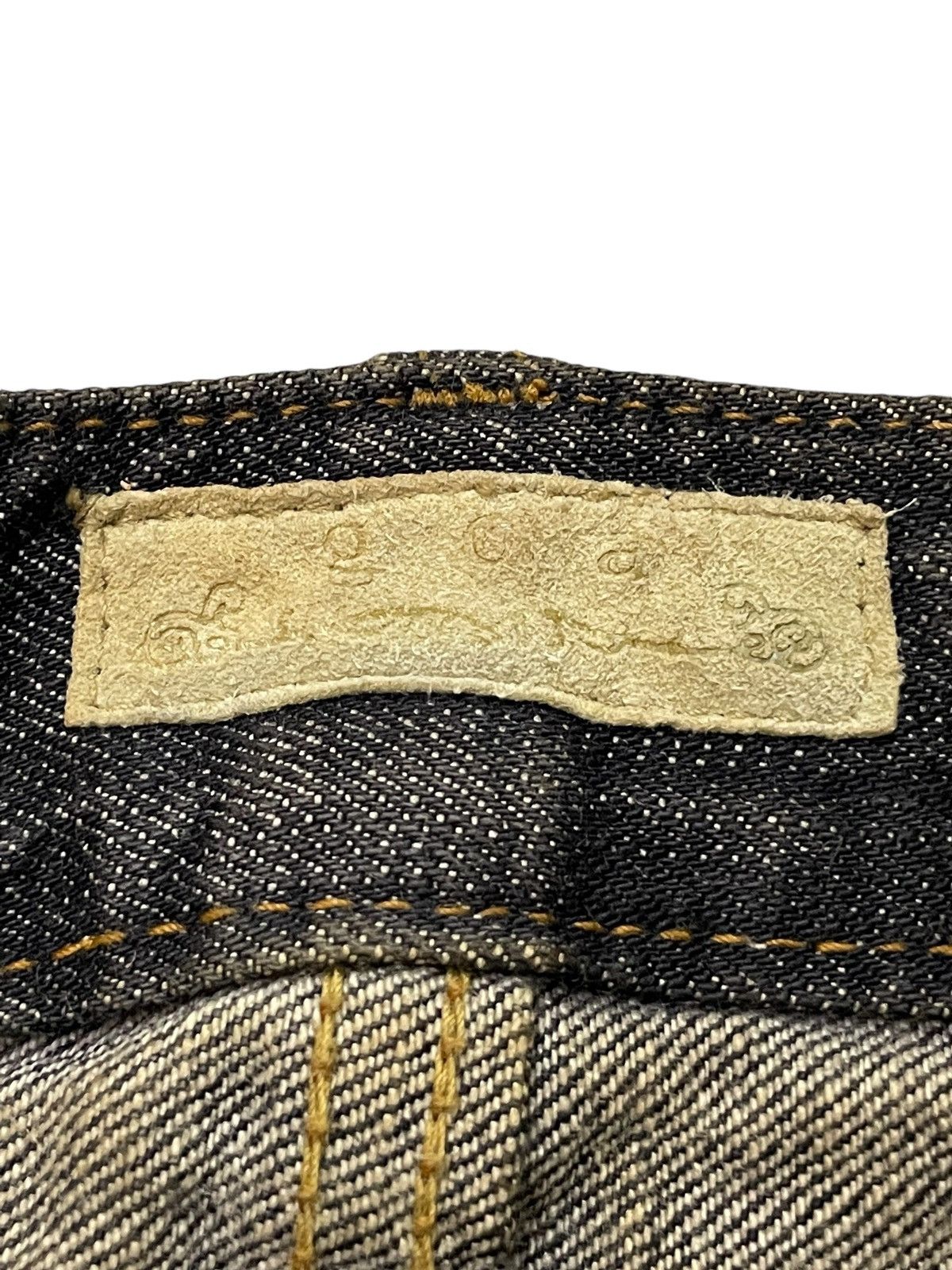 Japanese Brand G.O.A Pierced & Studded Honeycomb Claw Mark Mud Flare Jeans Size US 30 / EU 46 - 19 Thumbnail