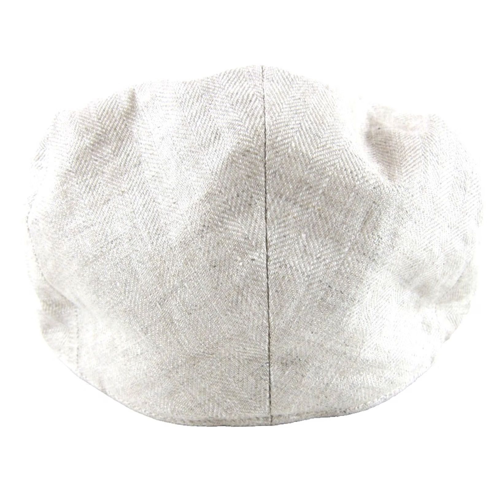 Vintage BOTVELA Linen Ivory Lightweight Breathable Golf Hat 7 1/8 Size ONE SIZE - 6 Thumbnail
