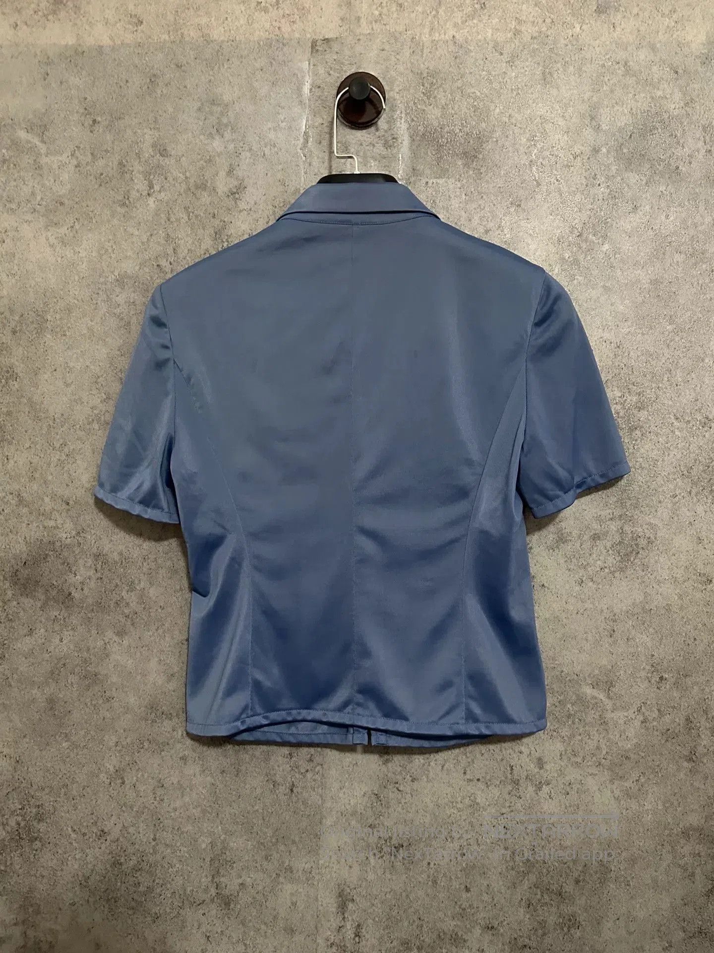 Miu Miu Miu Miu Blue Short-Sleeve Sports Jacket. Size S / US 4 / IT 40 - 3 Thumbnail