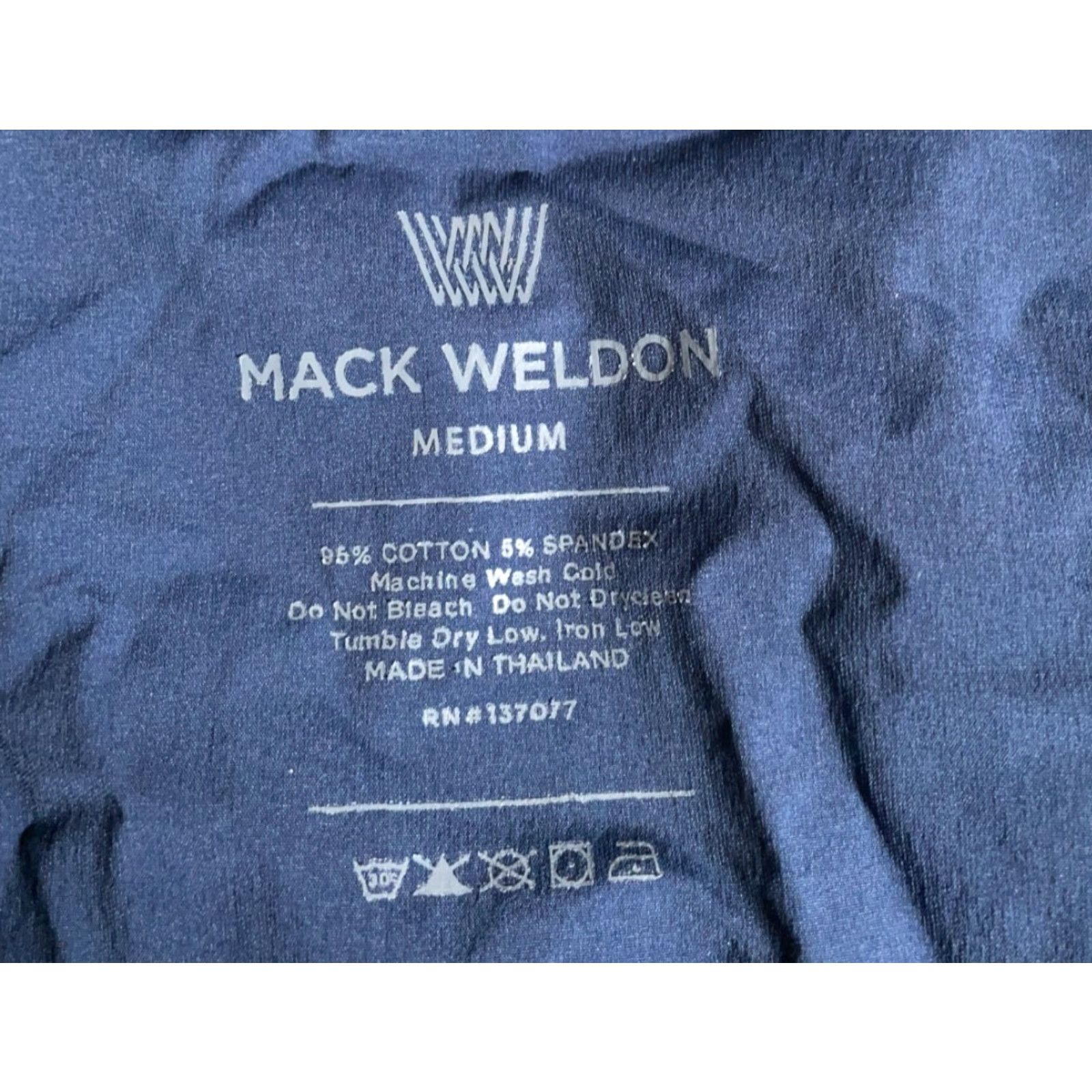 Vintage VINTAGE Mack Weldon Ace Sweatpants Mens Medium Dark Blue Drawstring Joggers Size US 31 - 4 Thumbnail