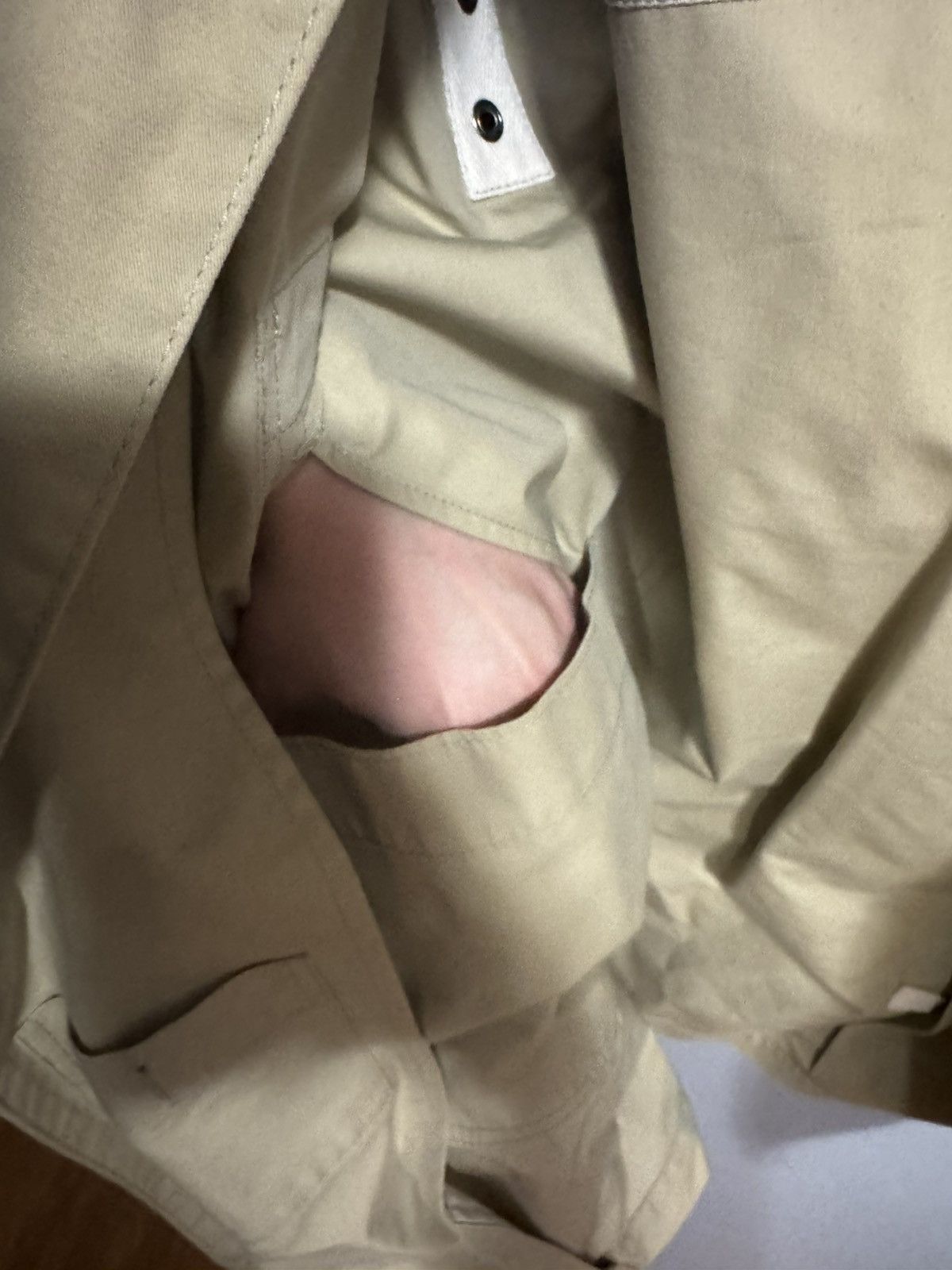 Comme des Garcons eYe Junya Watanabe Comme Des Garcons Twill Beige Rain Jacket Size US M / EU 48-50 / 2 - 6 Thumbnail