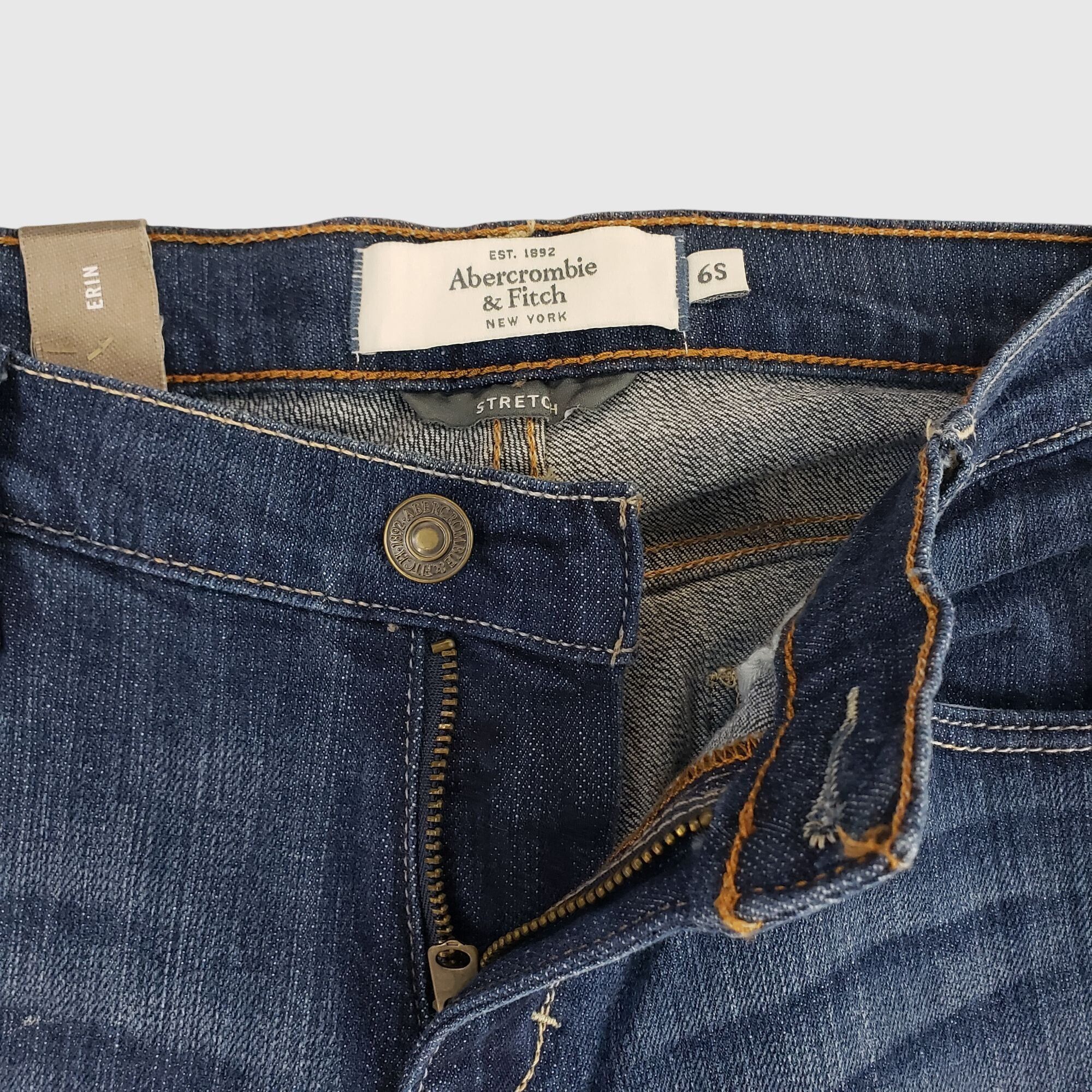 Abercrombie & Fitch Abercrombie & Fitch Womens Blue Stretch Skinny Jeans Size 6S Size 28" / US 6 / IT 42 - 3 Thumbnail