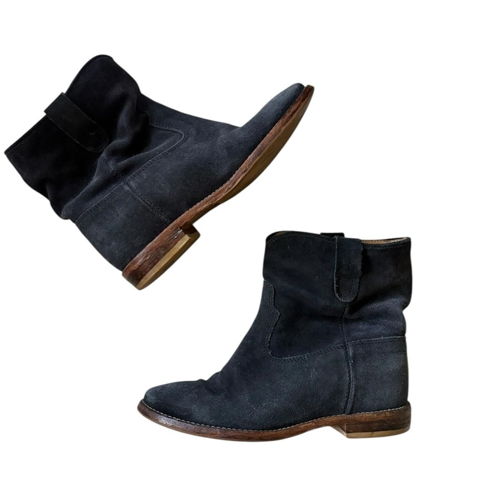 Isabel Marant Isabel Marant Crisi Suede Leather Ankle Boots Size Black Size US 8 / IT 38 - 8 Thumbnail