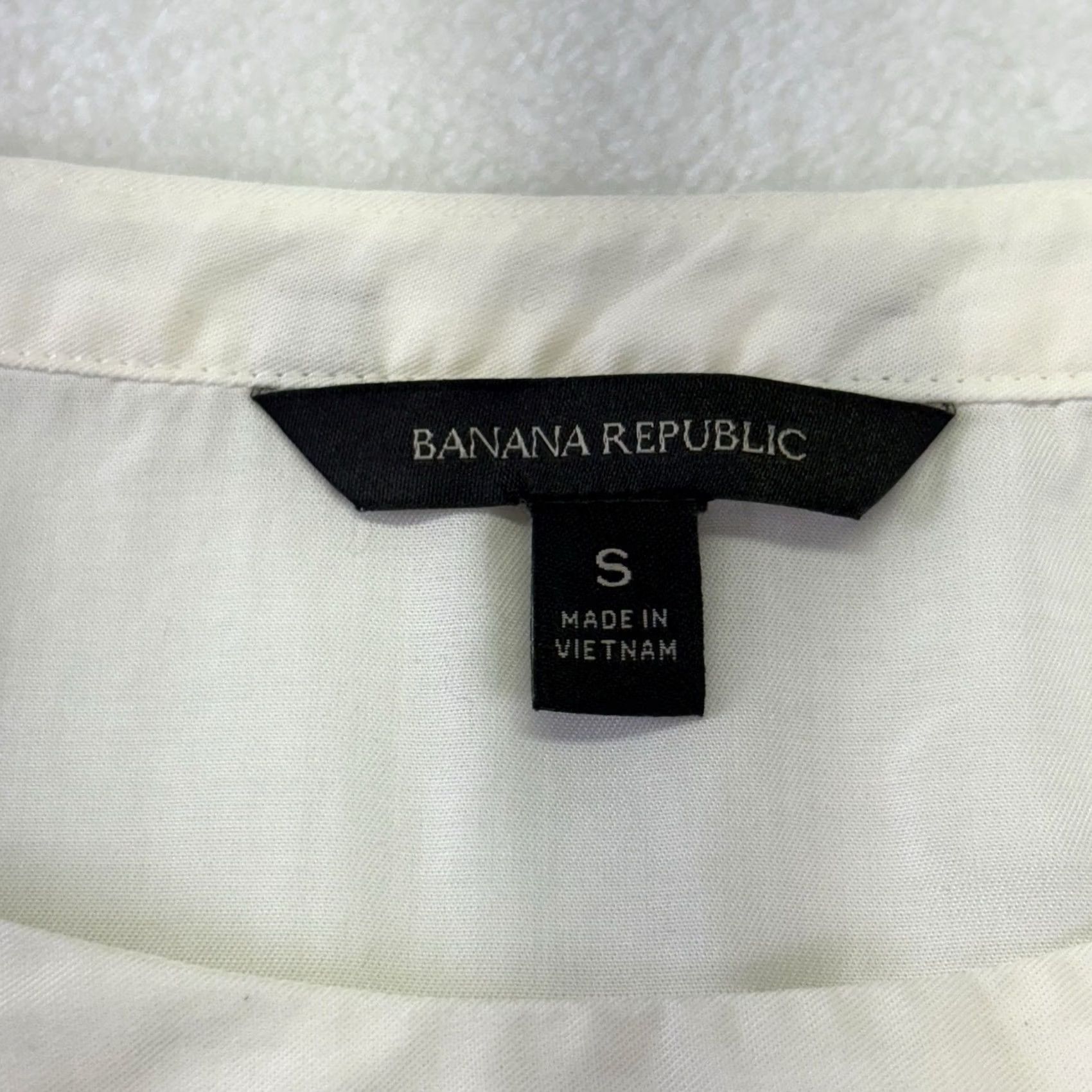 Banana Republic Banana Republic Ivory Tunic Shirt Long Sleeve Blouse Size S Tencel Size S / US 4 / IT 40 - 6 Thumbnail