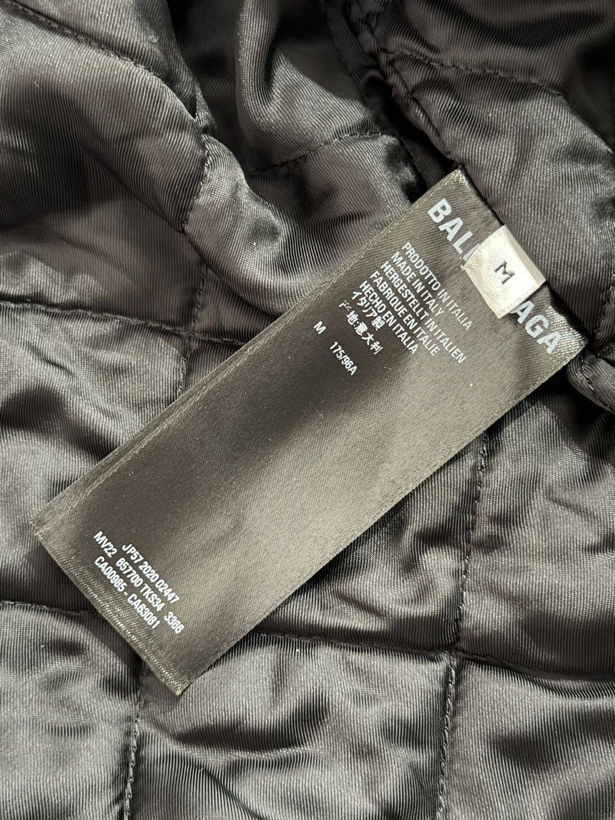 Balenciaga Balenciaga Painted Padded Leather Jacket Loeil Sz.M Size US M / EU 48-50 / 2 - 8 Thumbnail