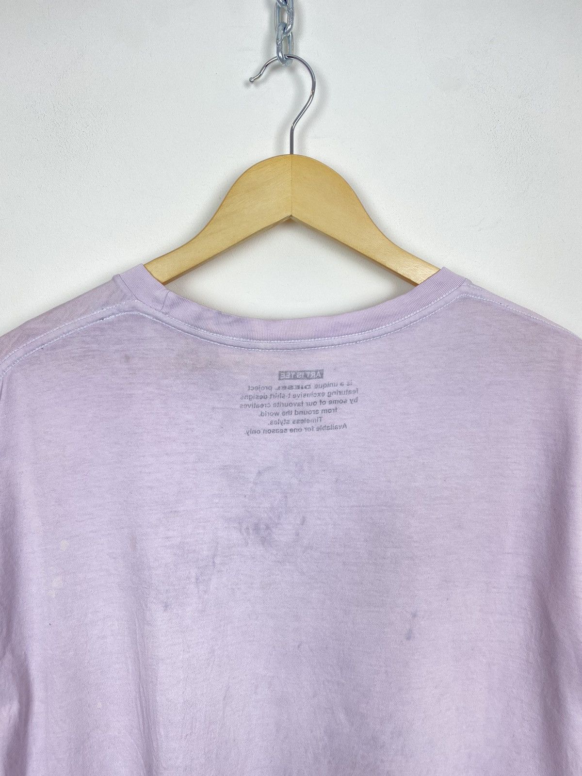 Diesel Diesel Snike Art Print Graphic Tee Y2K Baby Pink Streetwear Size US L / EU 52-54 / 3 - 11 Thumbnail
