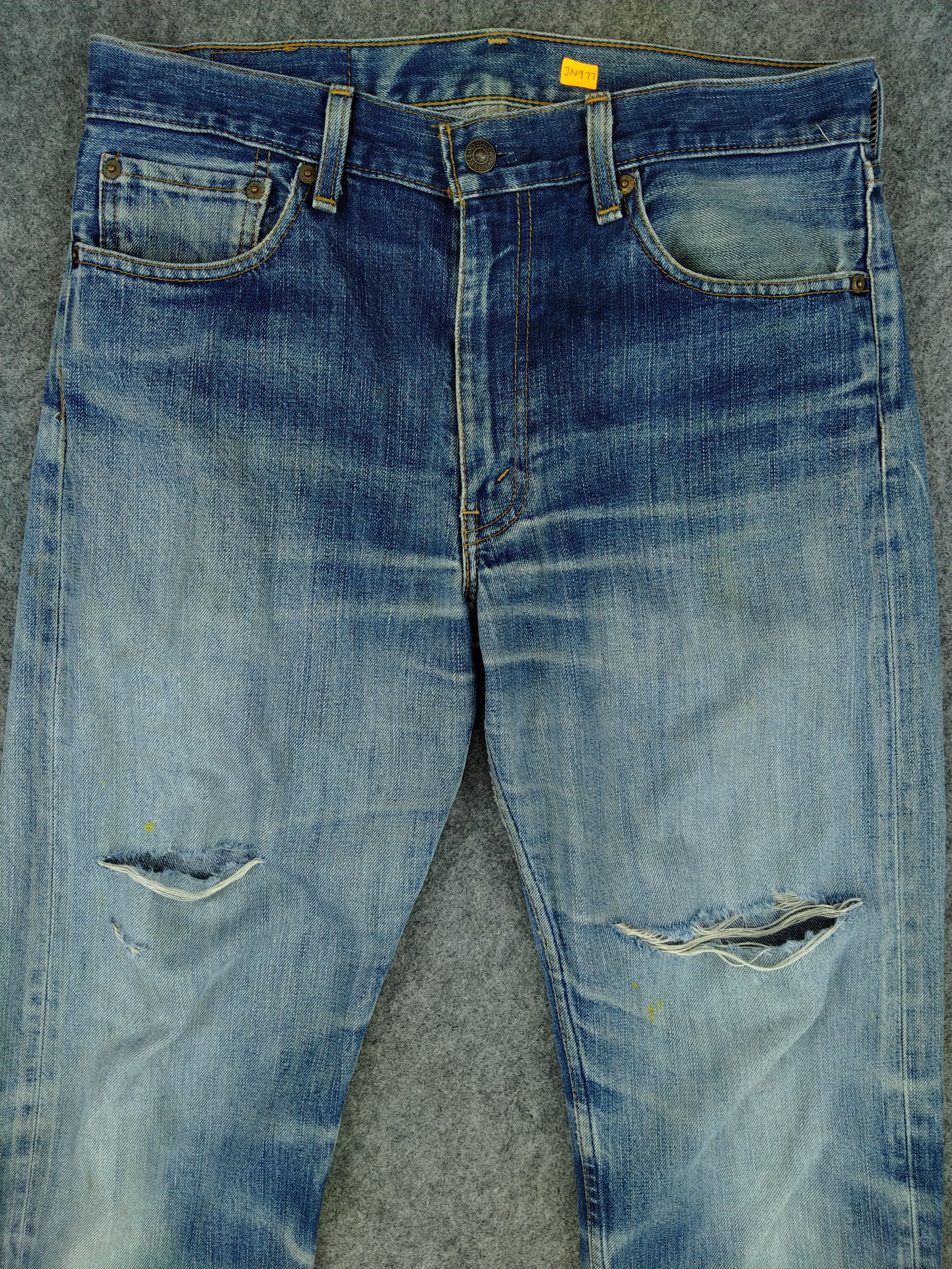 Levi's Distressed Blue Vintage Levi's 505 Jeans 32x29 Denim -JN977 Size US 32 / EU 48 - 3 Thumbnail