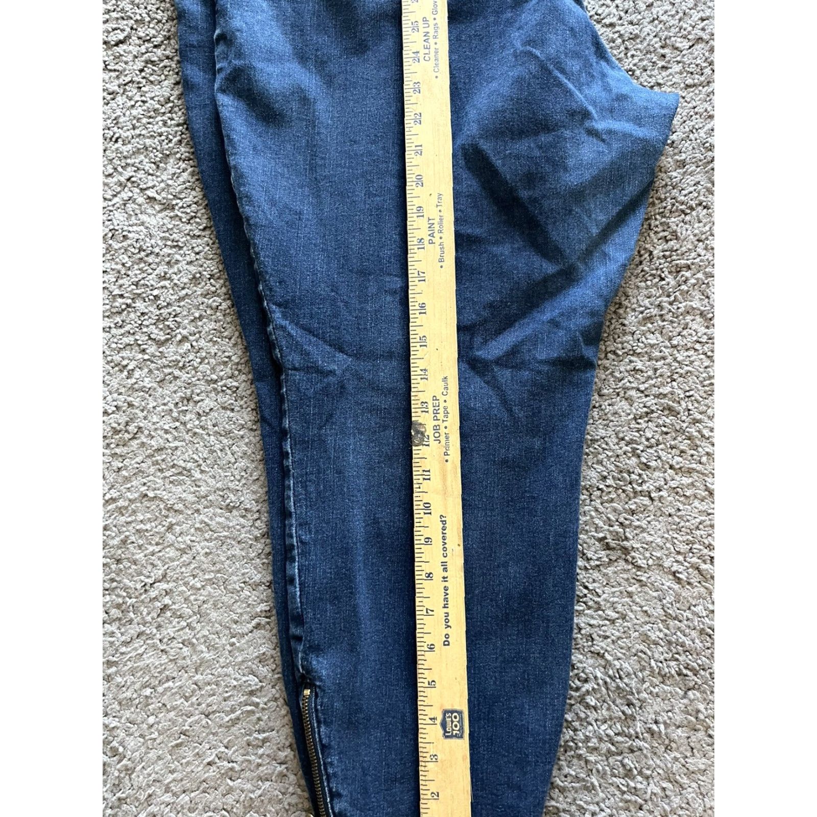 Torrid Torrid Jeans Skinny Mid Rise Stiletto Ankle Crop Blue Plus Sz 26R Denim Cotton Blend Zip Leg 25 In Inseam Womens Size ONE SIZE - 7 Thumbnail