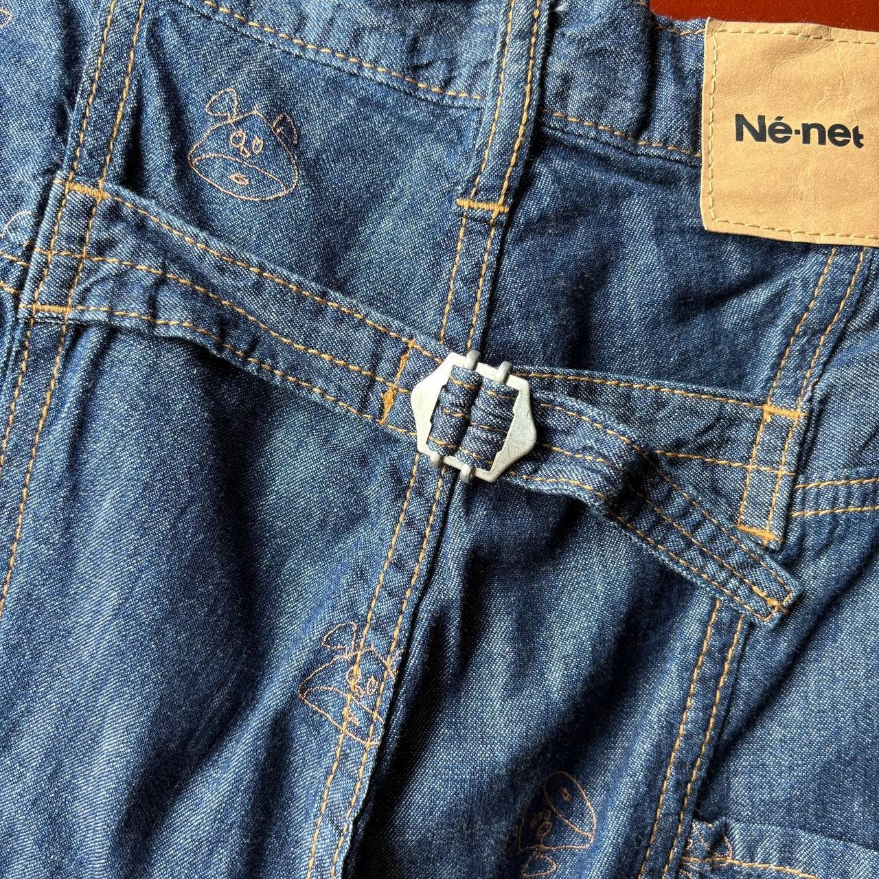 Ne-Net Ne-Net By Issey Miyake Embroidered Indigo Dye Jeans Pants Size US 30 / EU 46 - 9 Thumbnail