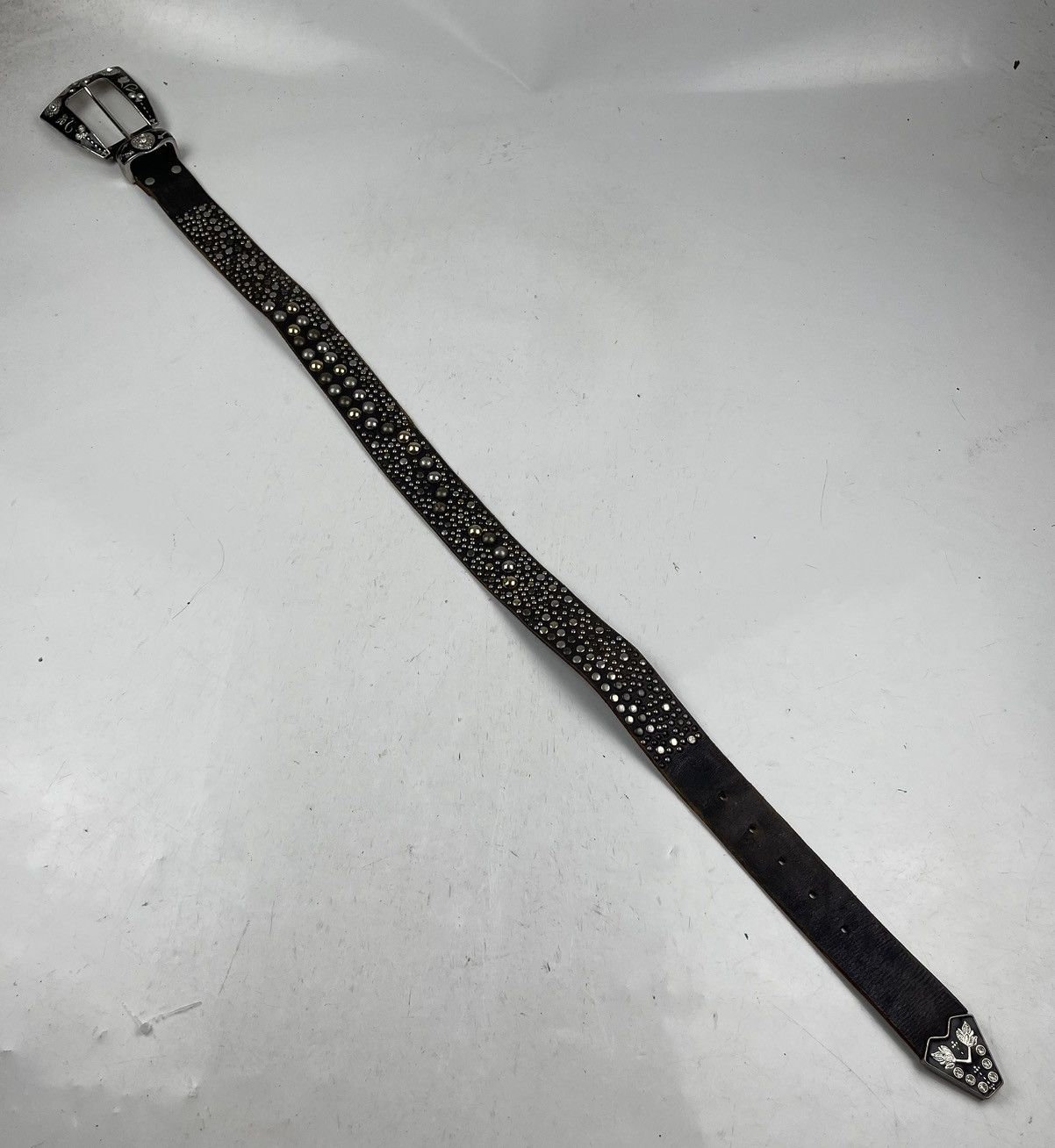 Seditionaries punk style studded leather belt tc49 Size 30 - 2 Thumbnail