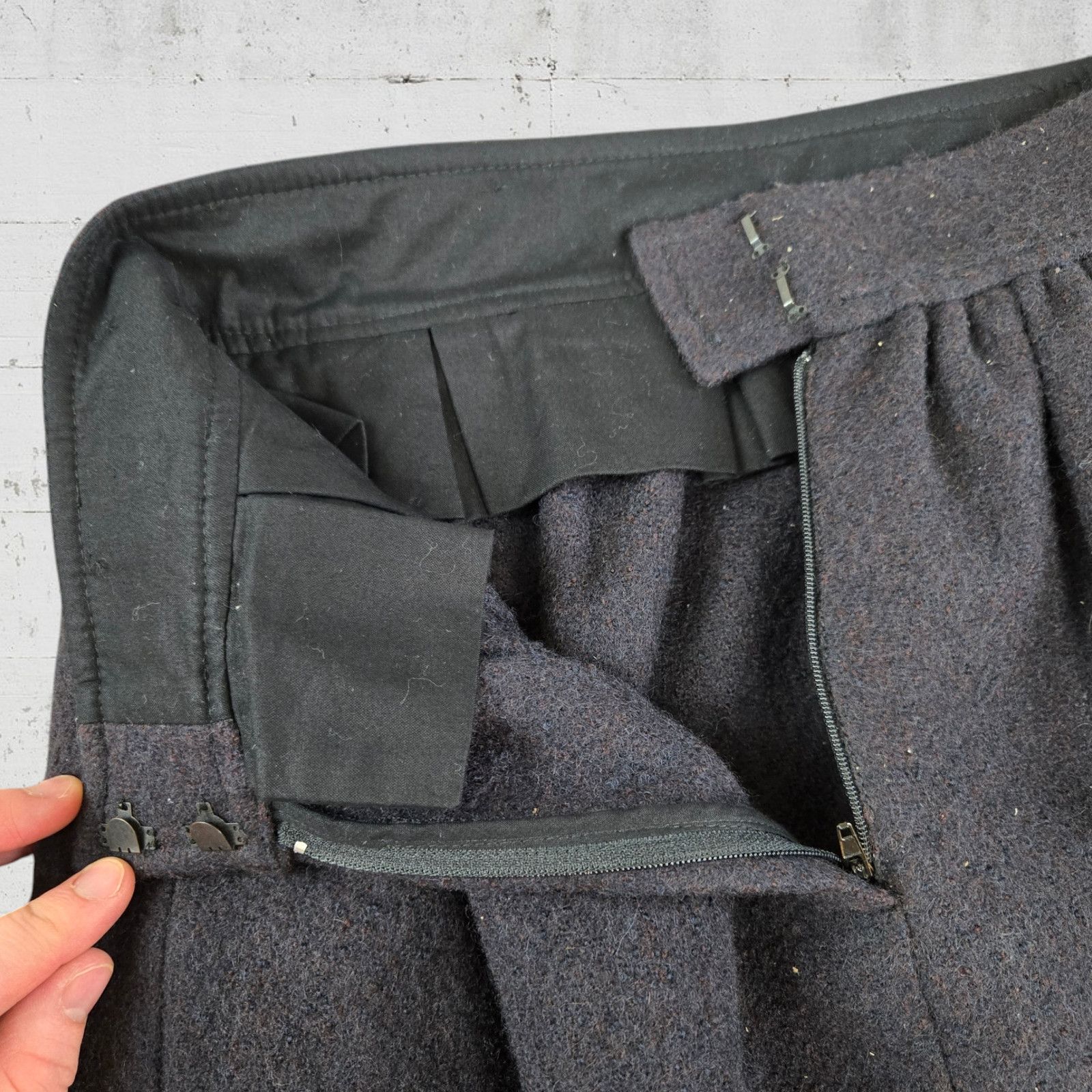 Other Y2K Ter Et Bantine Black Wool High Waisted Skirt Size 6 Size 28" / US 6 / IT 42 - 9 Thumbnail