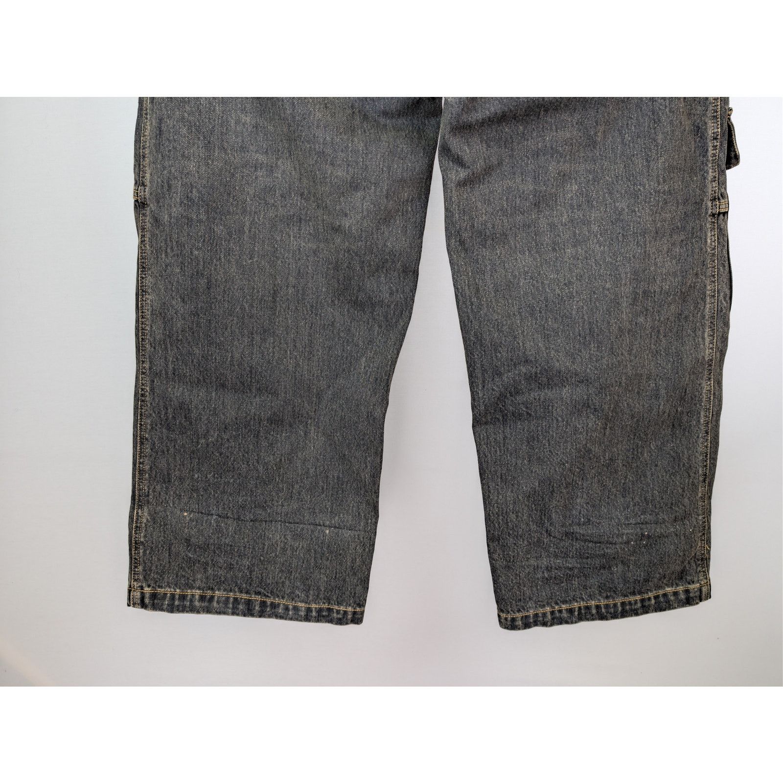 Balenciaga o1rshd1 Cargo Denim Trousers Pants in Washed Black Size US 30 / EU 46 - 13 Thumbnail