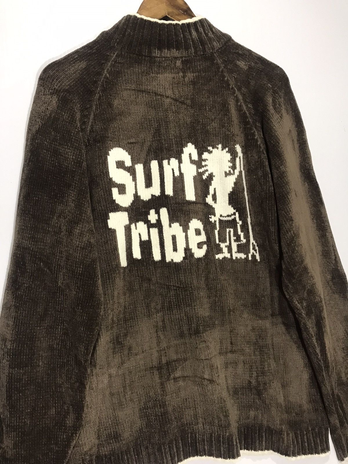 Vintage Peakaboo Surf Tribe Knitt Sweater Zipper