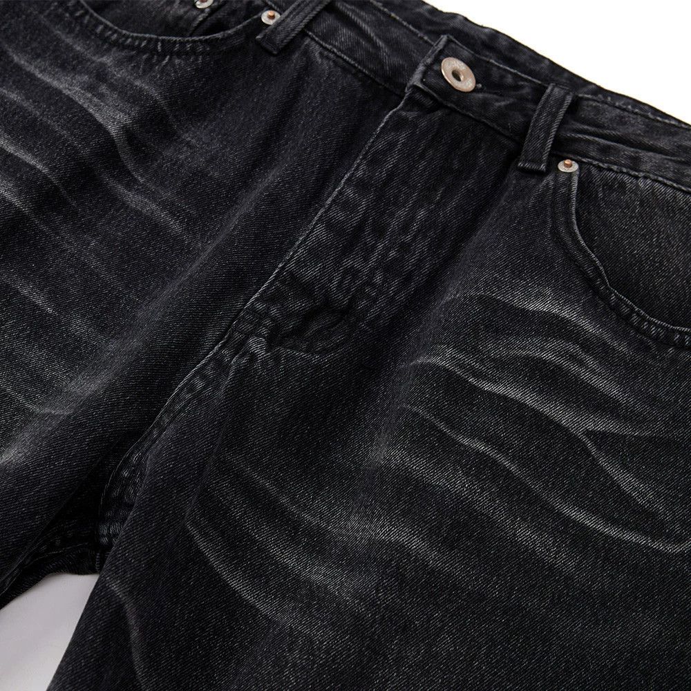Jean Men's retro punk tie-dye washed distressed scimitar jeans Size US 32 / EU 48 - 4 Thumbnail