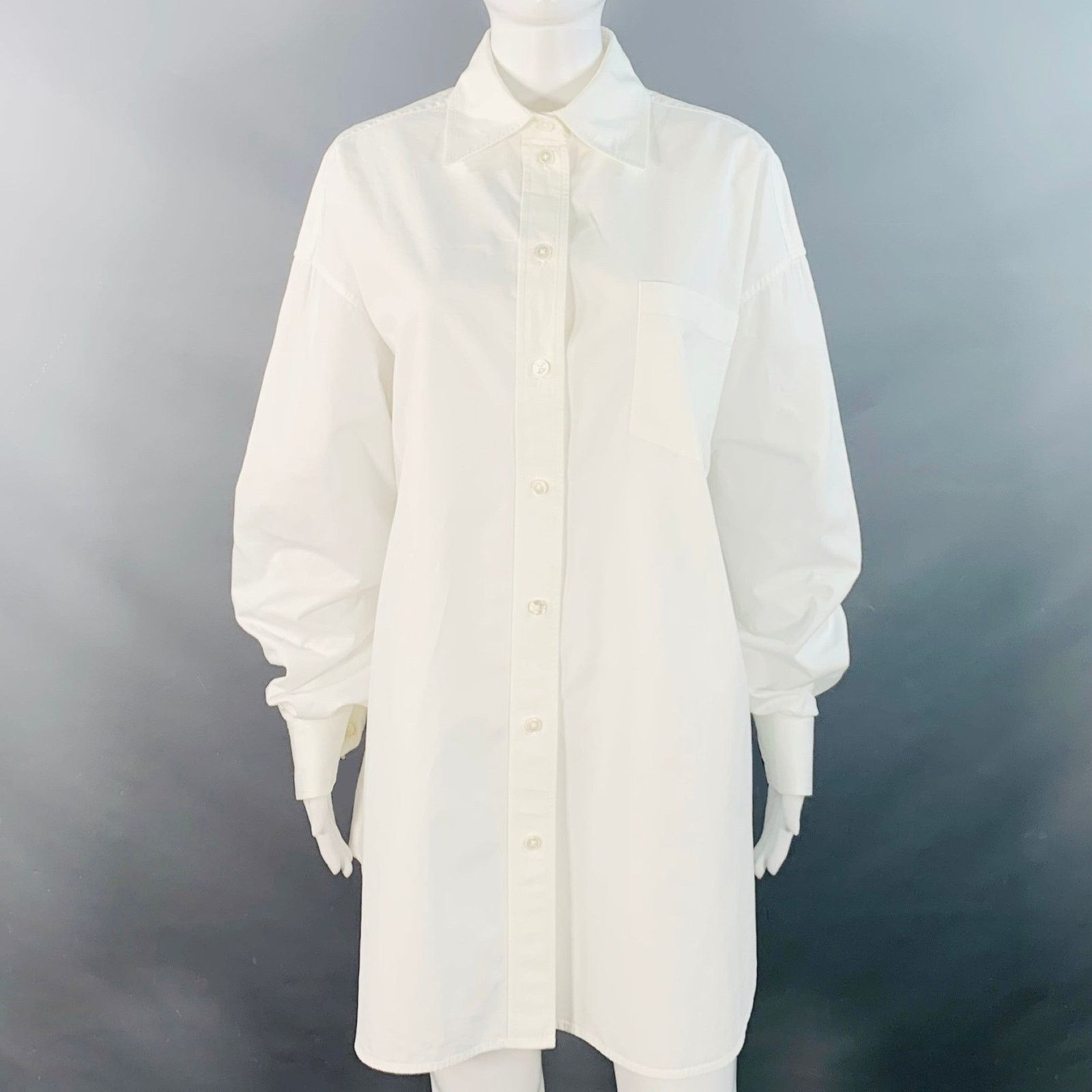 Marc Jacobs Size XS/S White Cotton Oversized One Pocket Shirt Size XS / US 0-2 / IT 36-38 - 1 Thumbnail