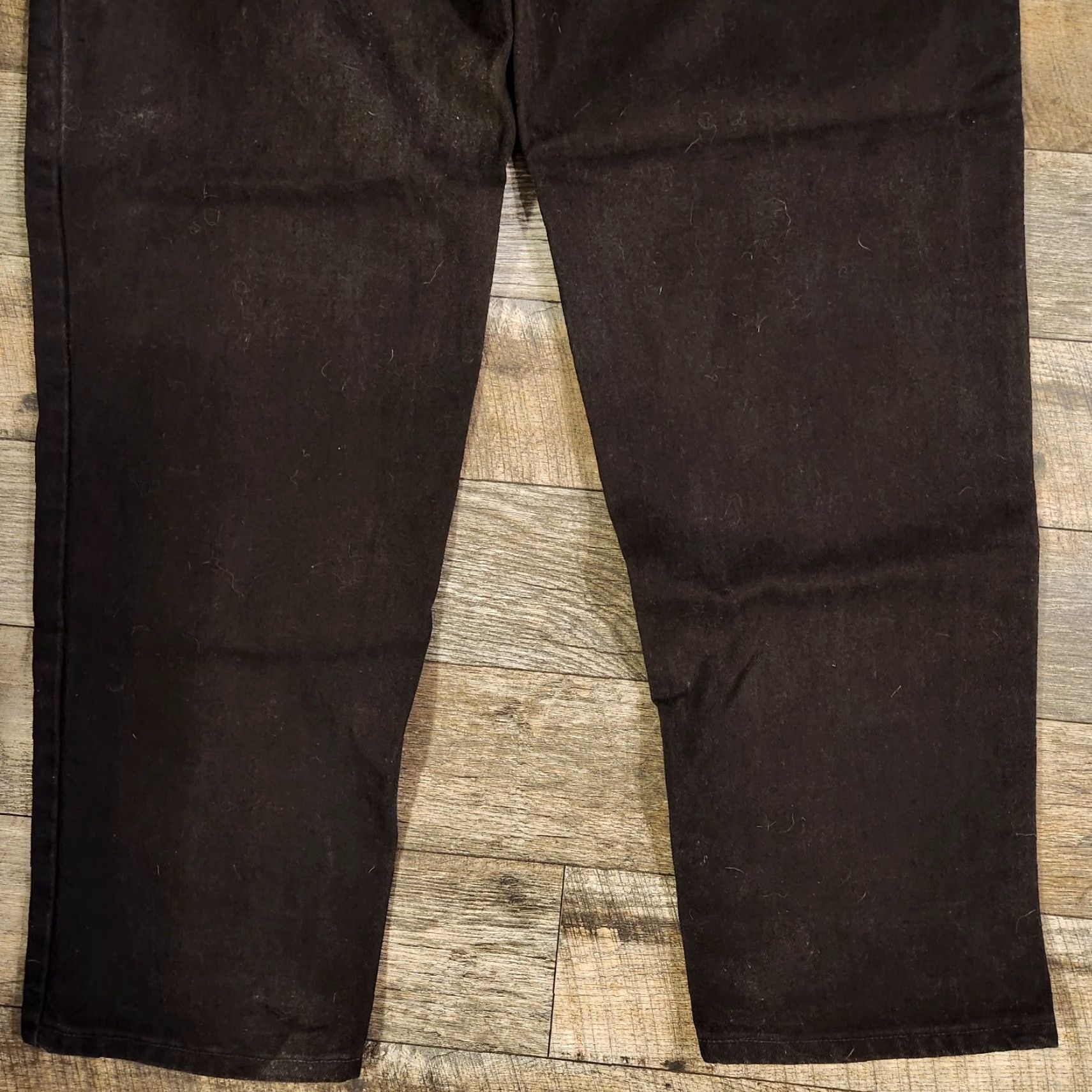 Levi's VINTAGE Levi's 545 Jeans Black 90s USA Big & Tall Mens 44x34 Distressed Tapered Loose Fit Denim Cotton Shorts? Size US 44 / EU 60 - 5 Thumbnail
