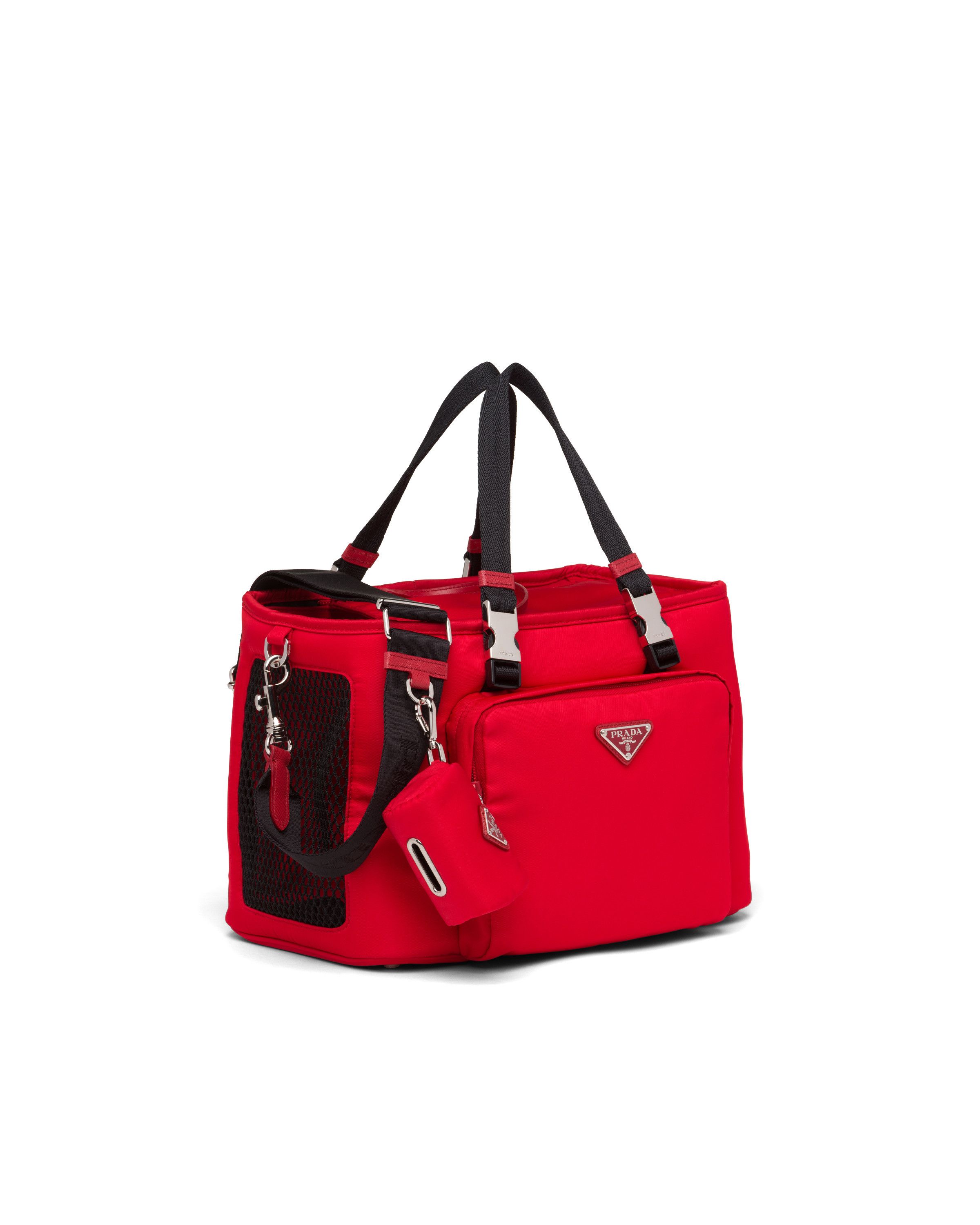 Prada o1la1rc1a0925 Size: OS / Re-Nylon and Saffiano Pet Bag Red Size ONE SIZE - 2 Thumbnail